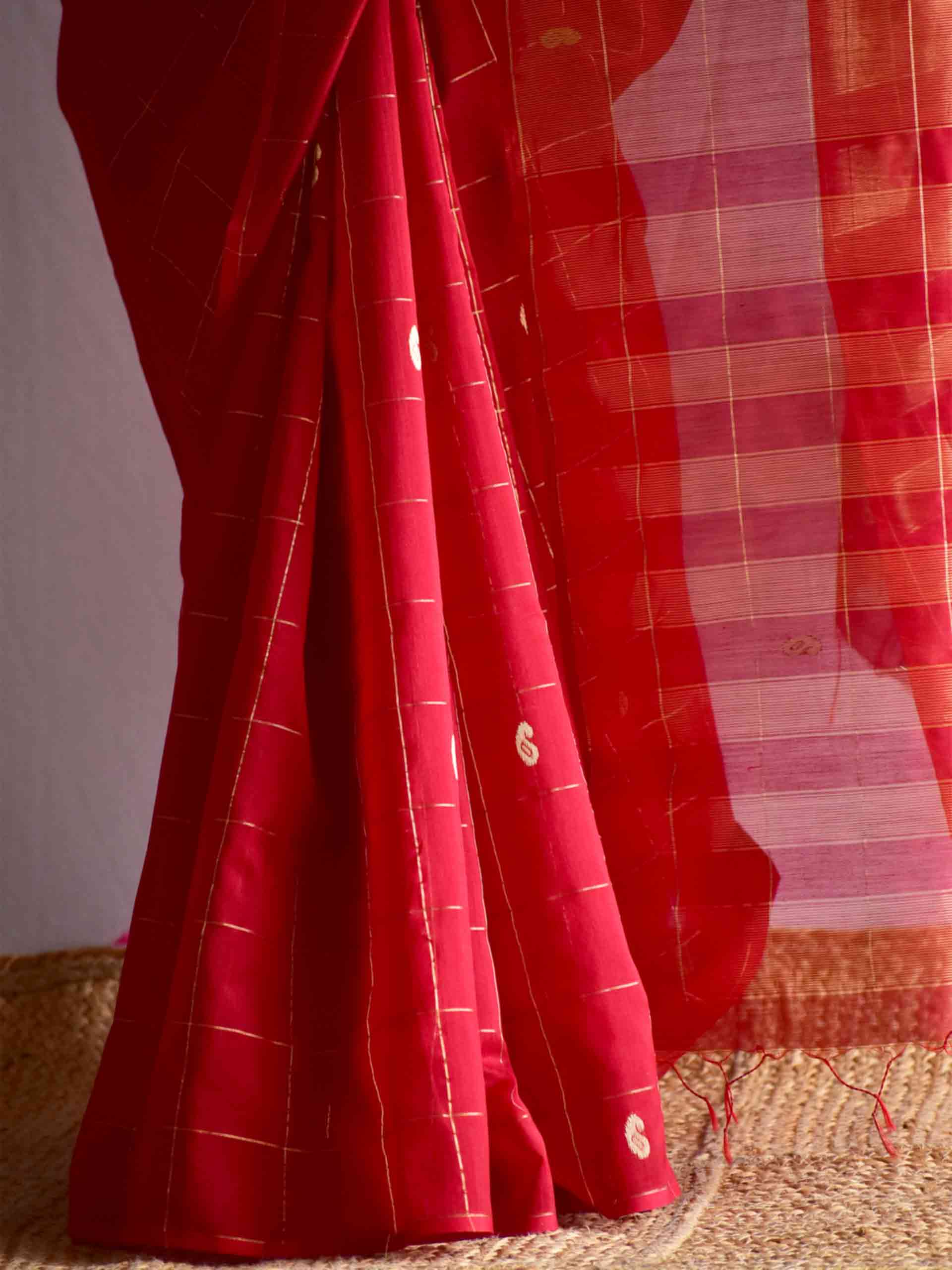 Raapti - Maheshwari Handloom Silk Saree