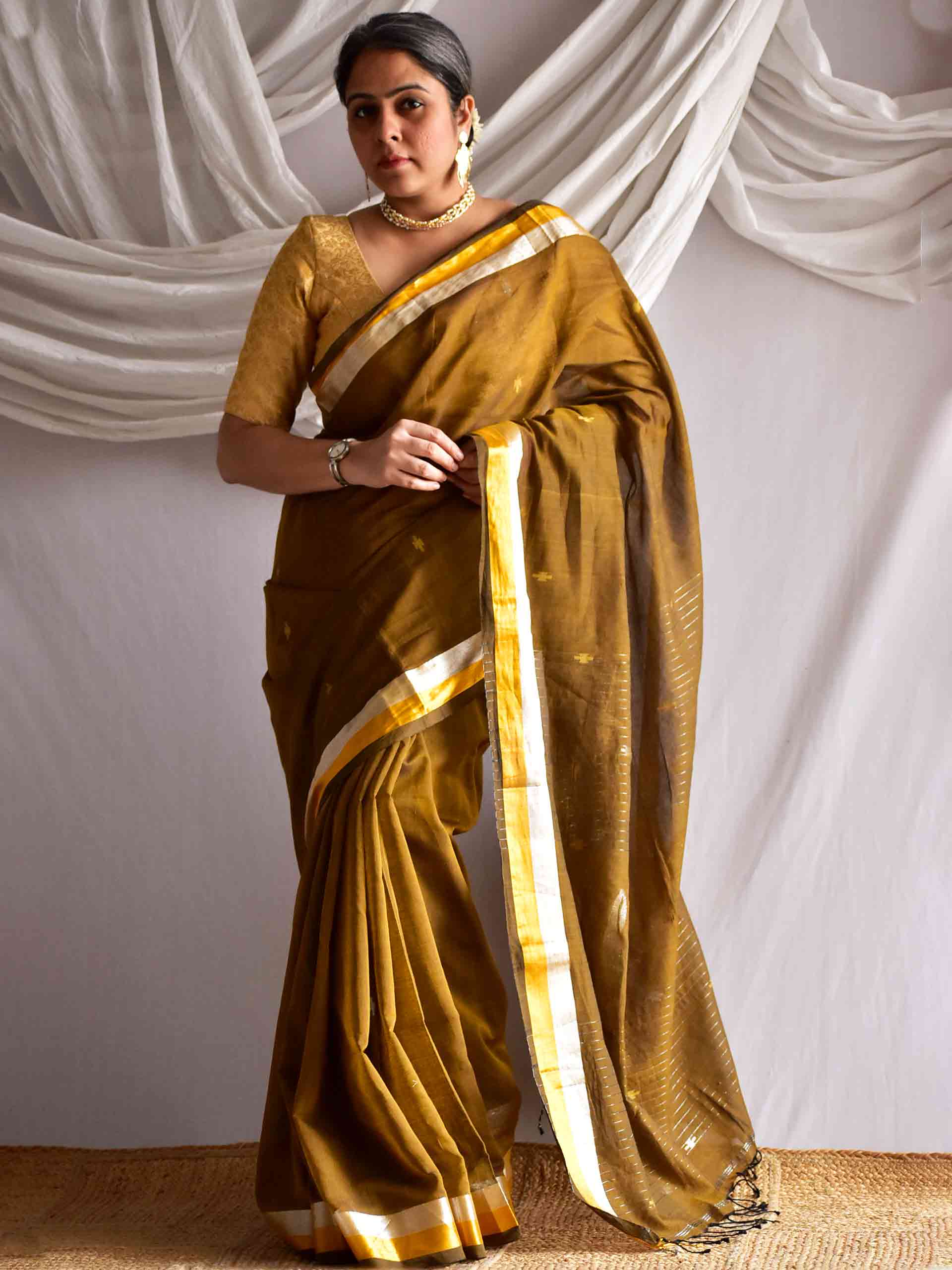 Kavya - Jacquard Mul Saree
