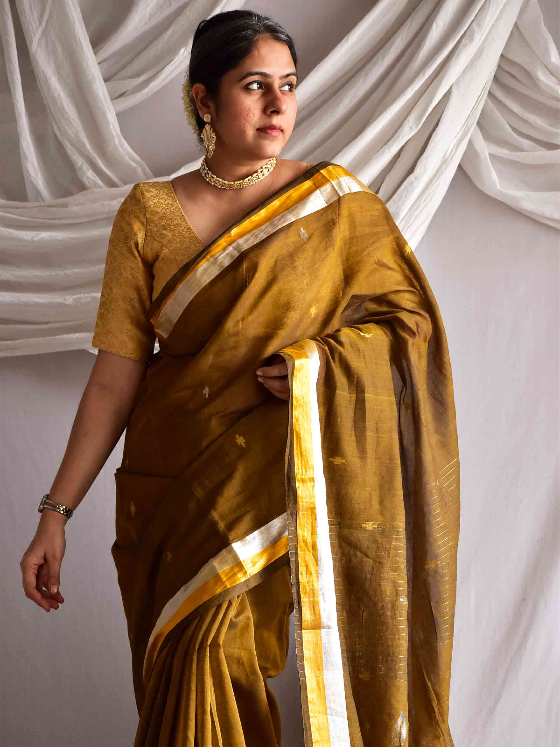 Kavya - Jacquard Mul Saree
