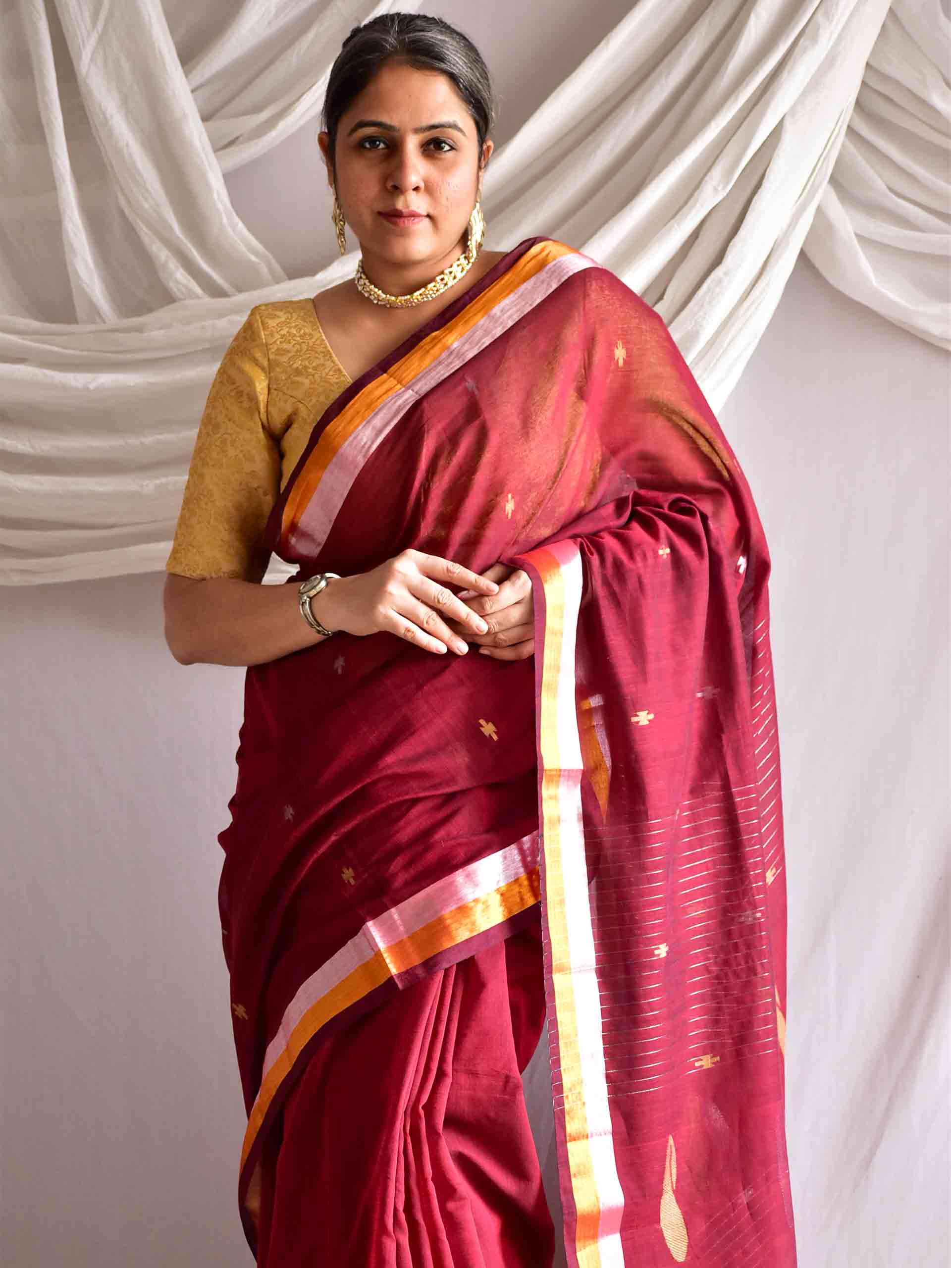 Arunima - Jacquard Mul Saree