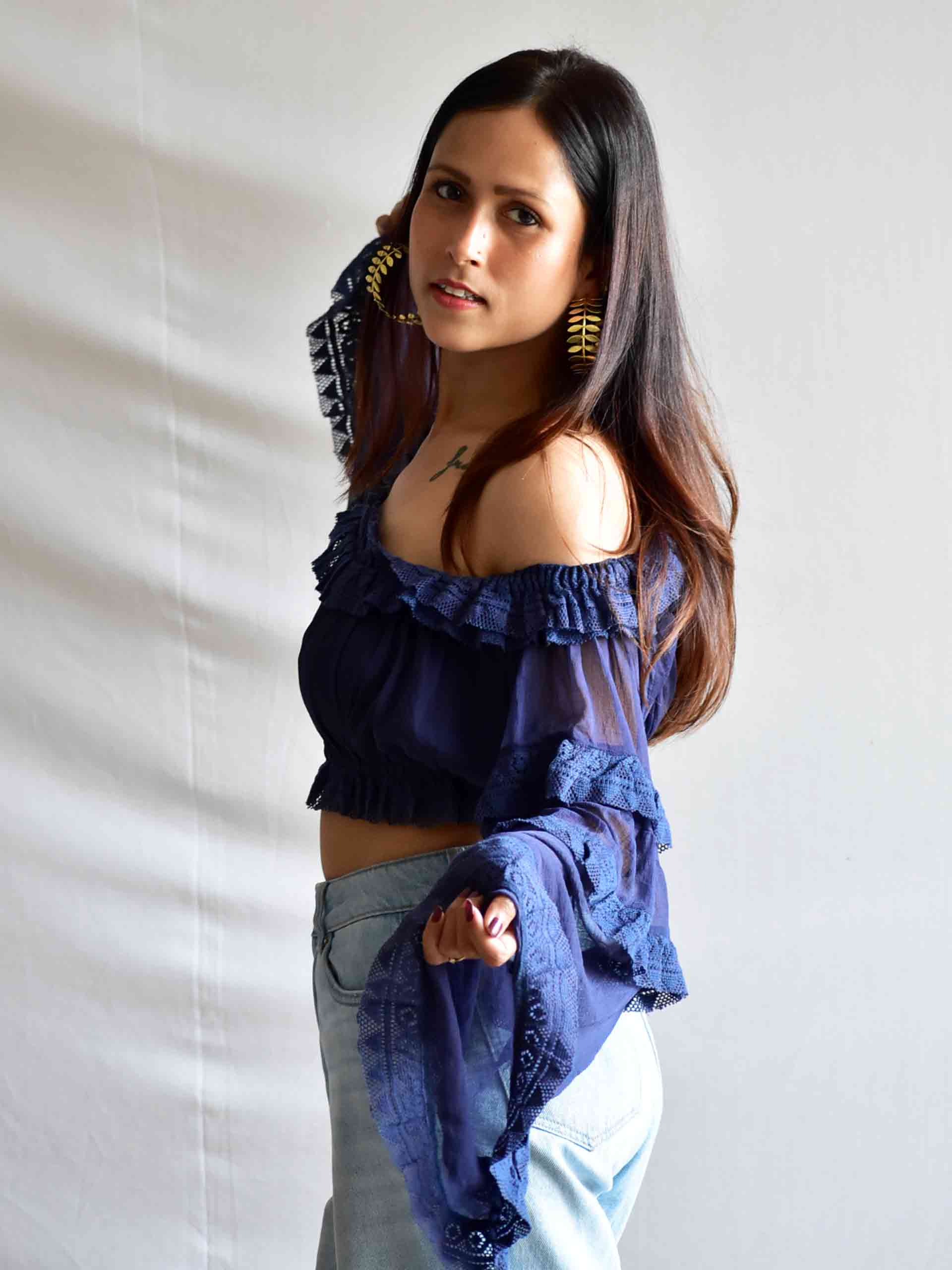 Bluebell - Off Shoulder Frill Top