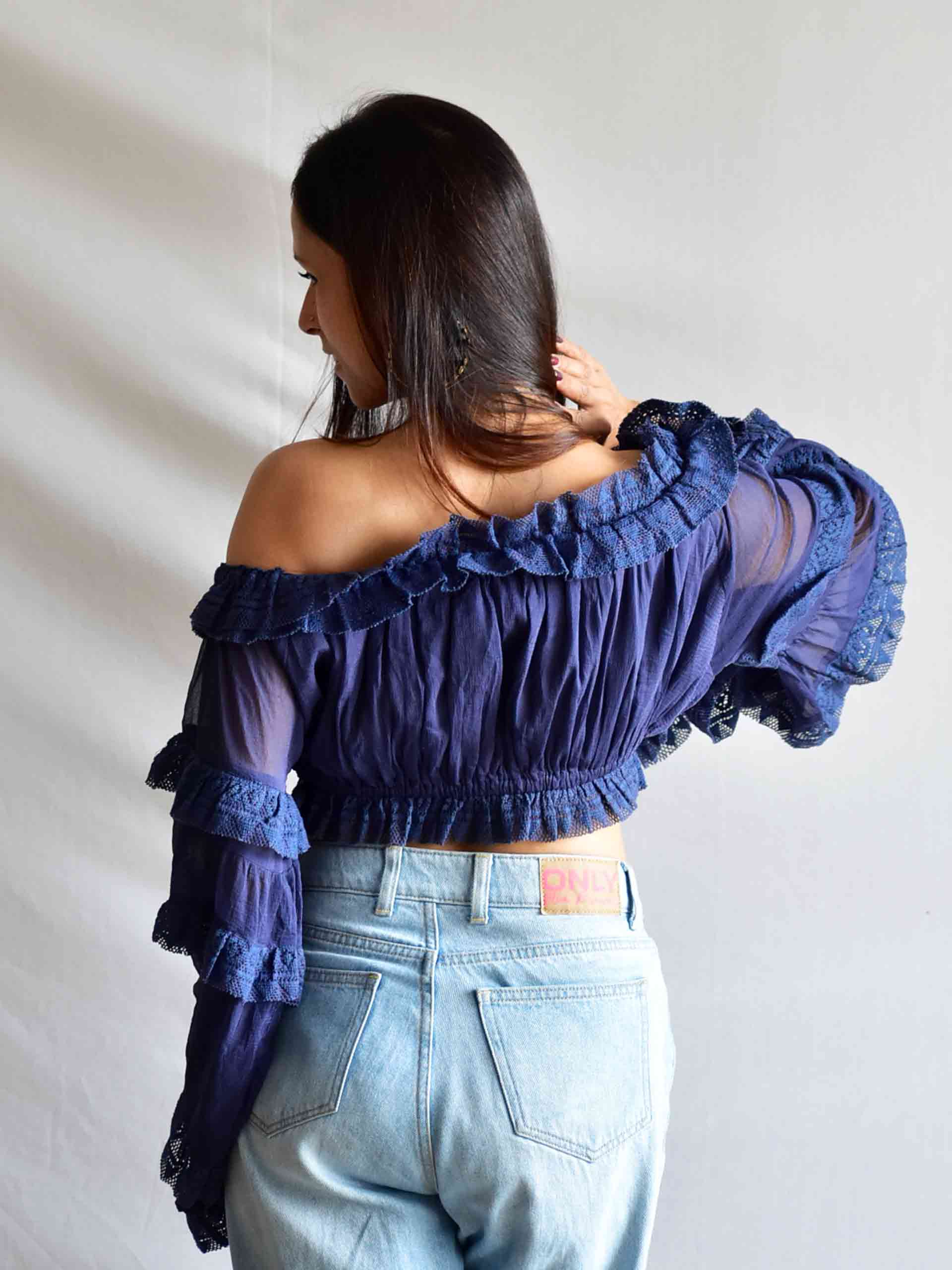 Bluebell - Off Shoulder Frill Top