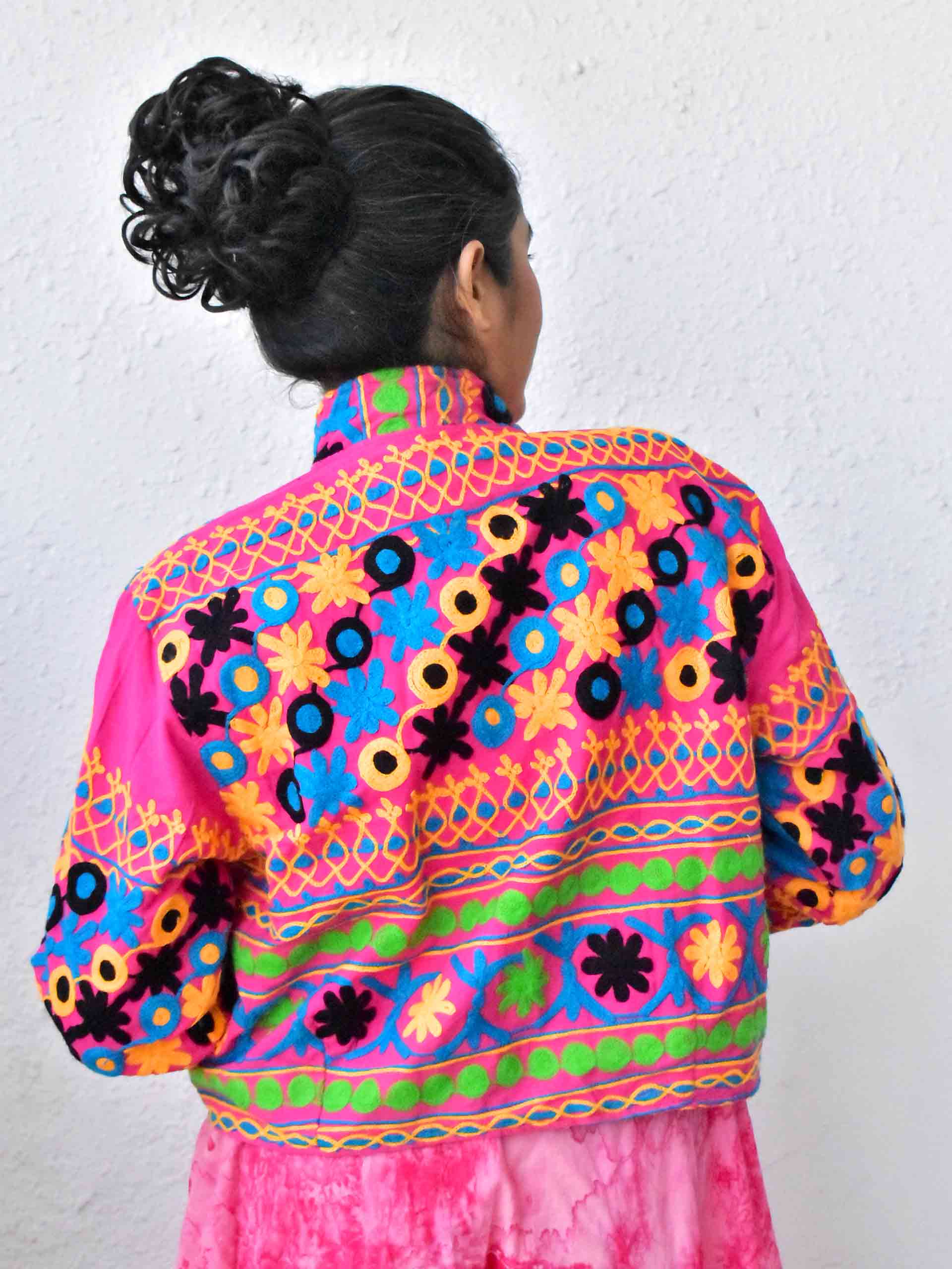 gulrez - hand embroidered Reversible jacket