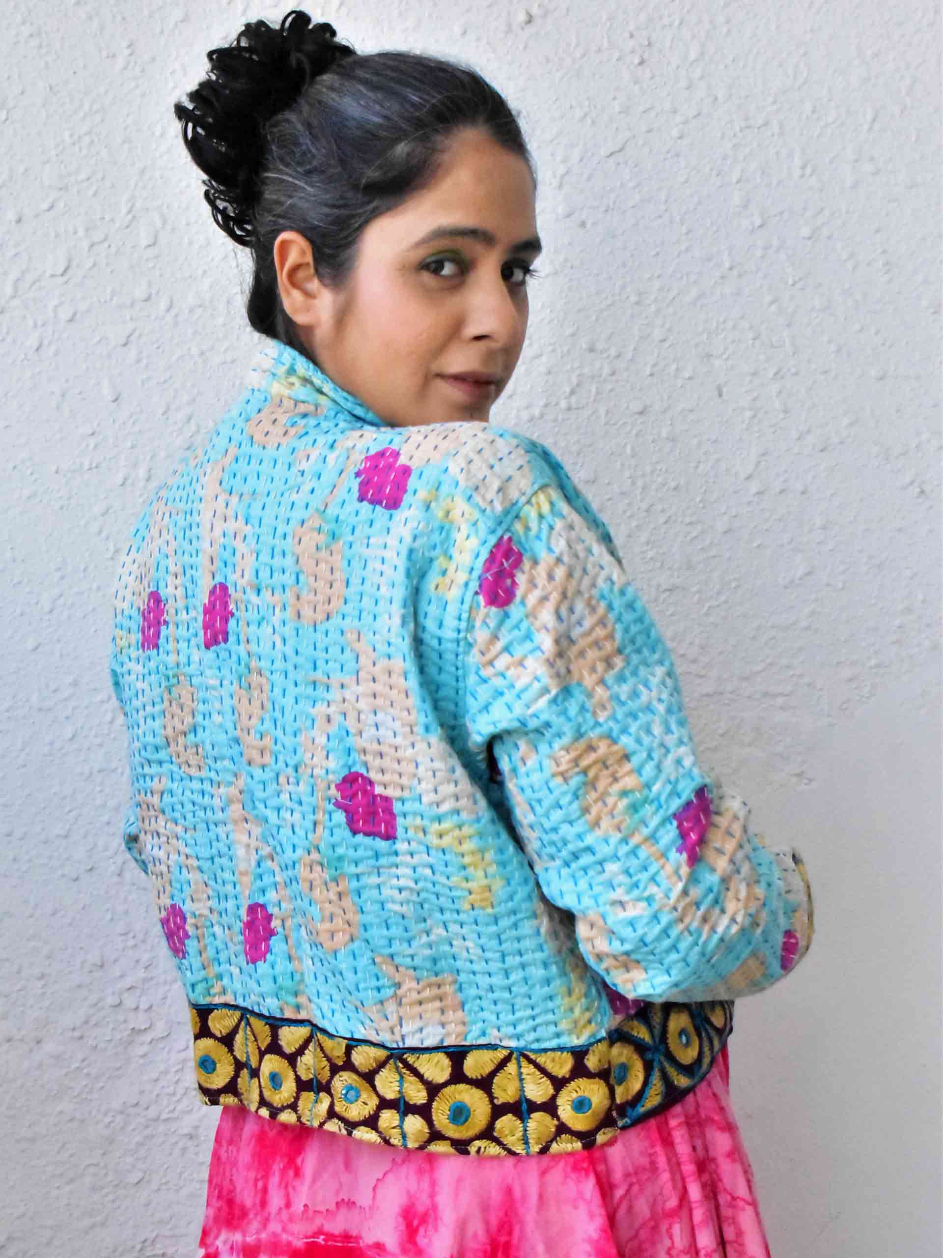 gulzaar - hand embroidered Reversible jacket