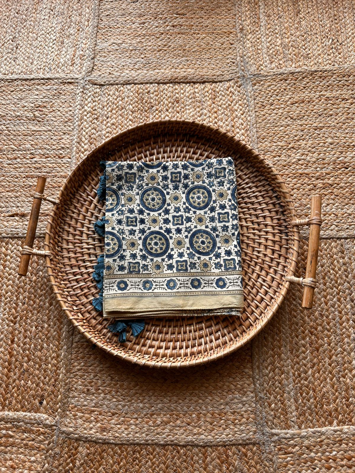 Star- Ajrakh Cotton stole