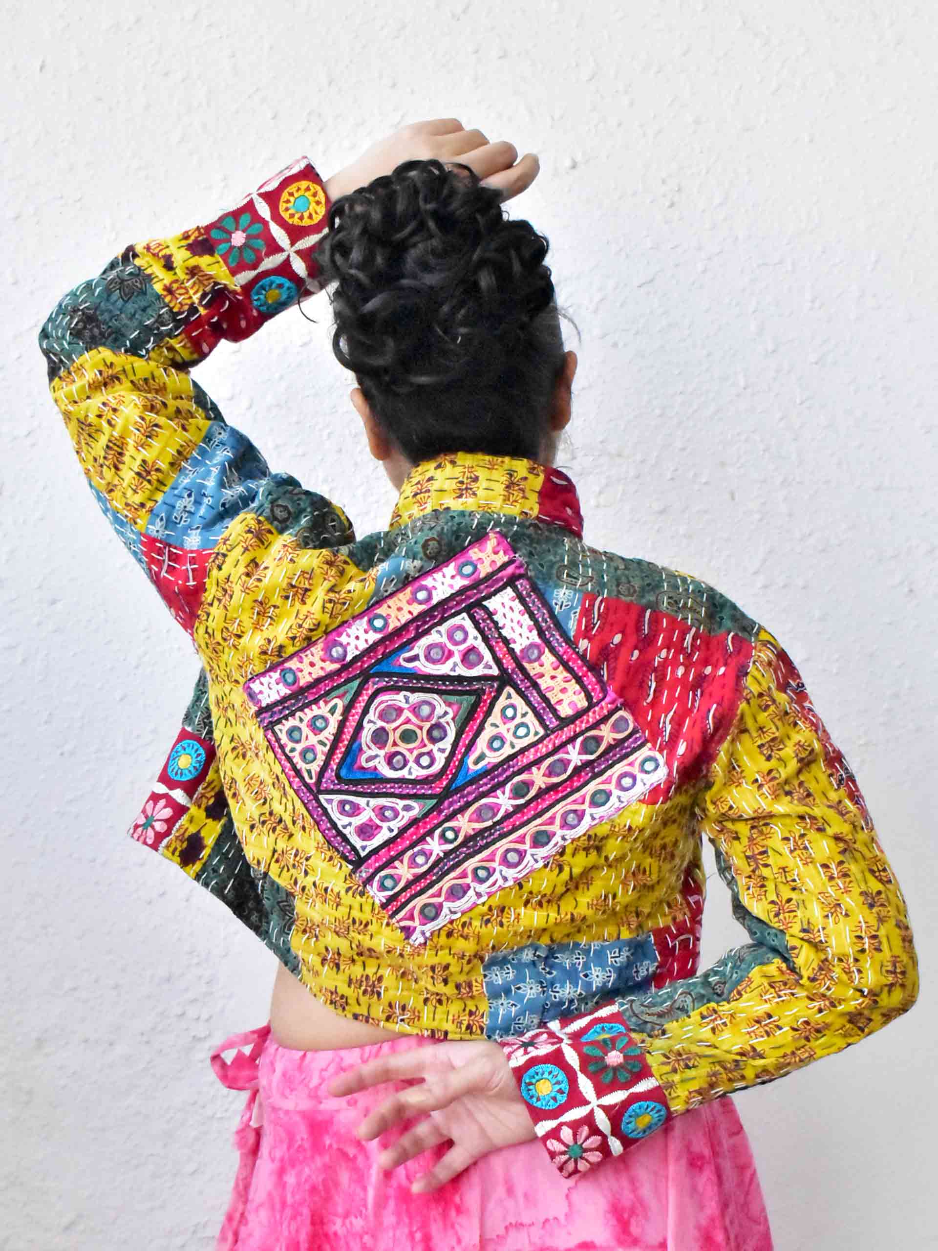 Akhand - hand embroidered patchwork Reversible jacket