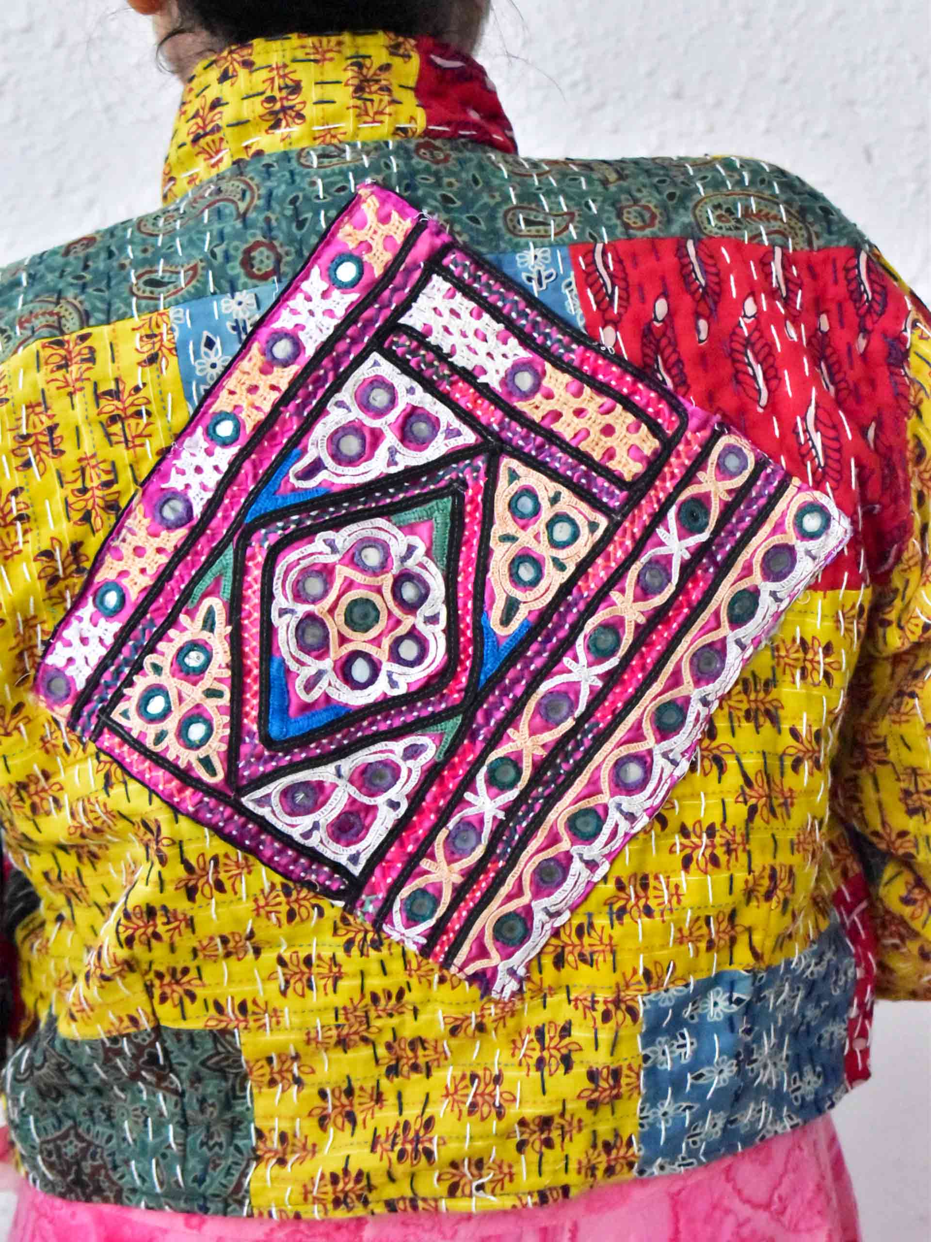 Akhand - hand embroidered patchwork Reversible jacket