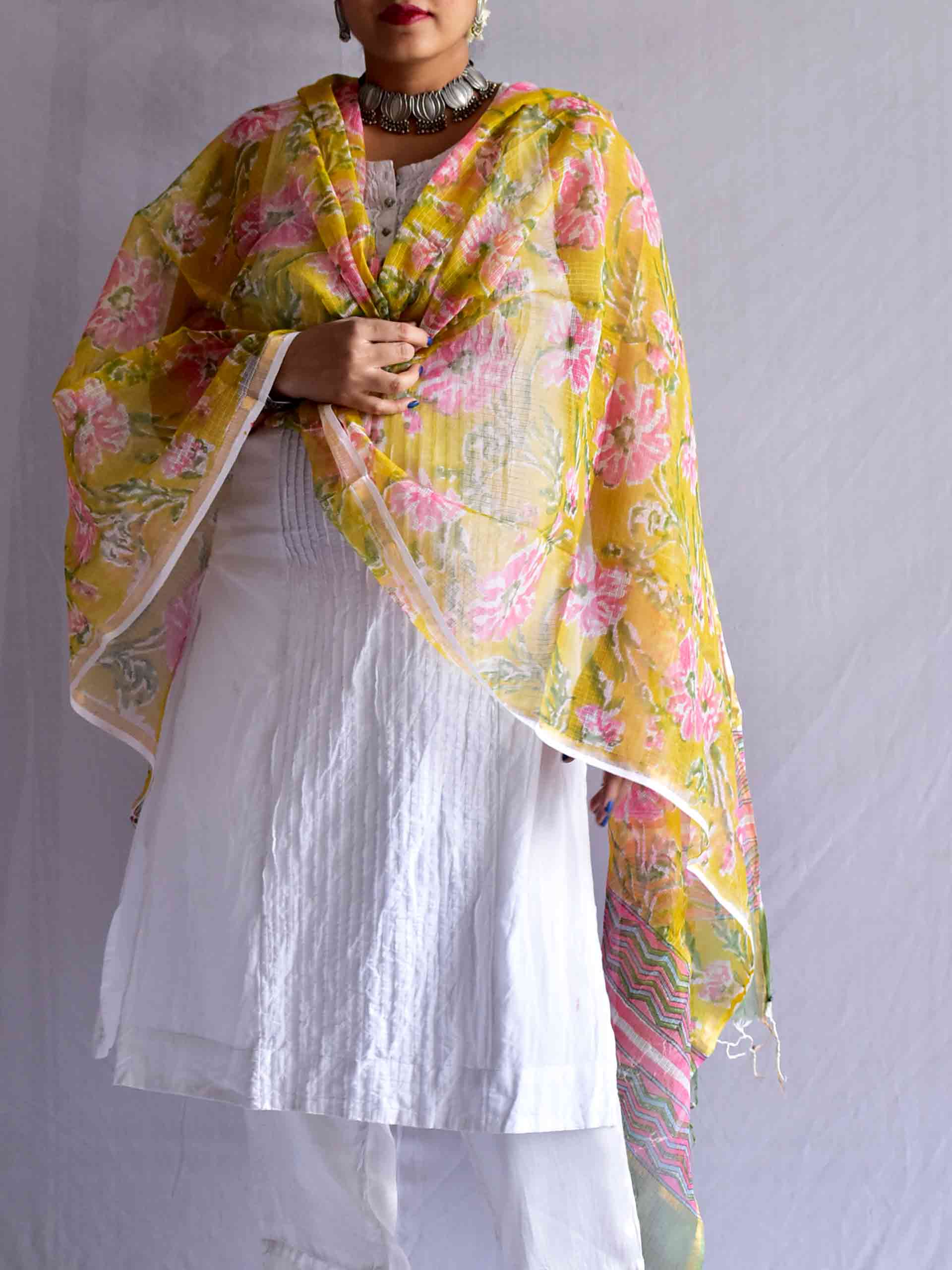 Zaina -  Kota Doria Dupatta