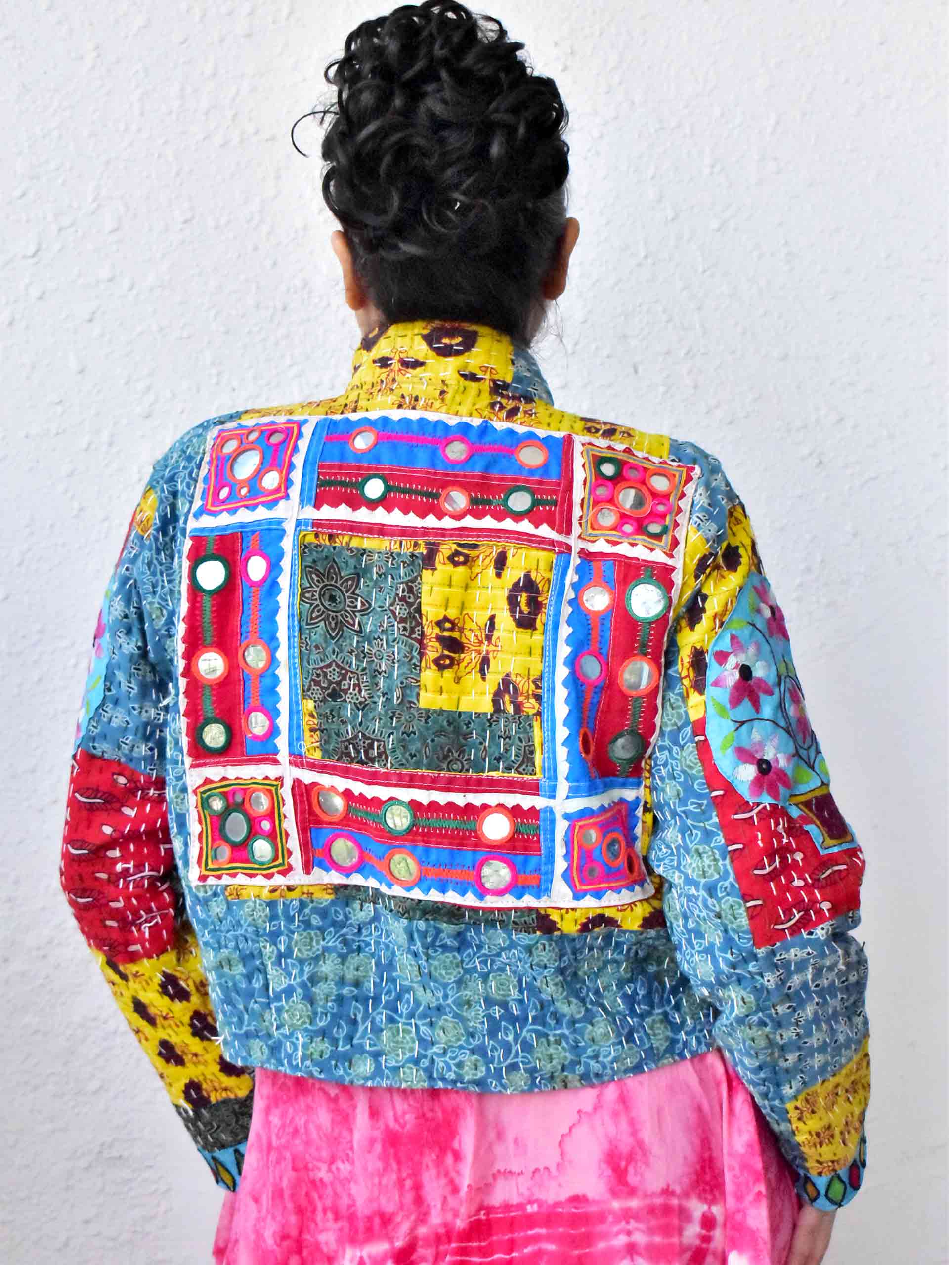 Banjaran - hand embroidered patchwork Reversible jacket