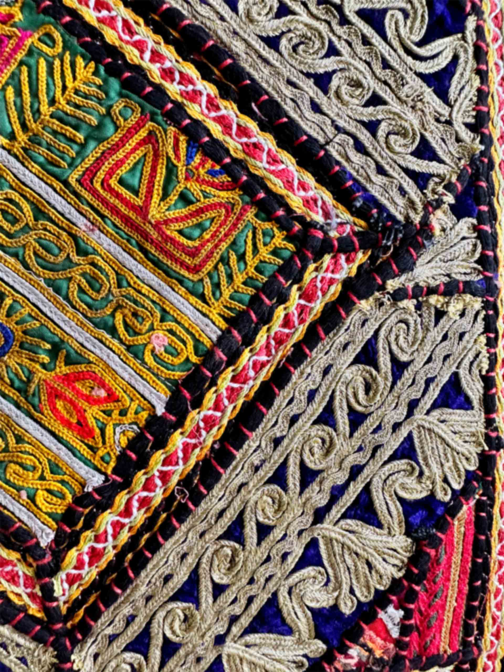 Kirti - hand embroidered cushion cover 18X18