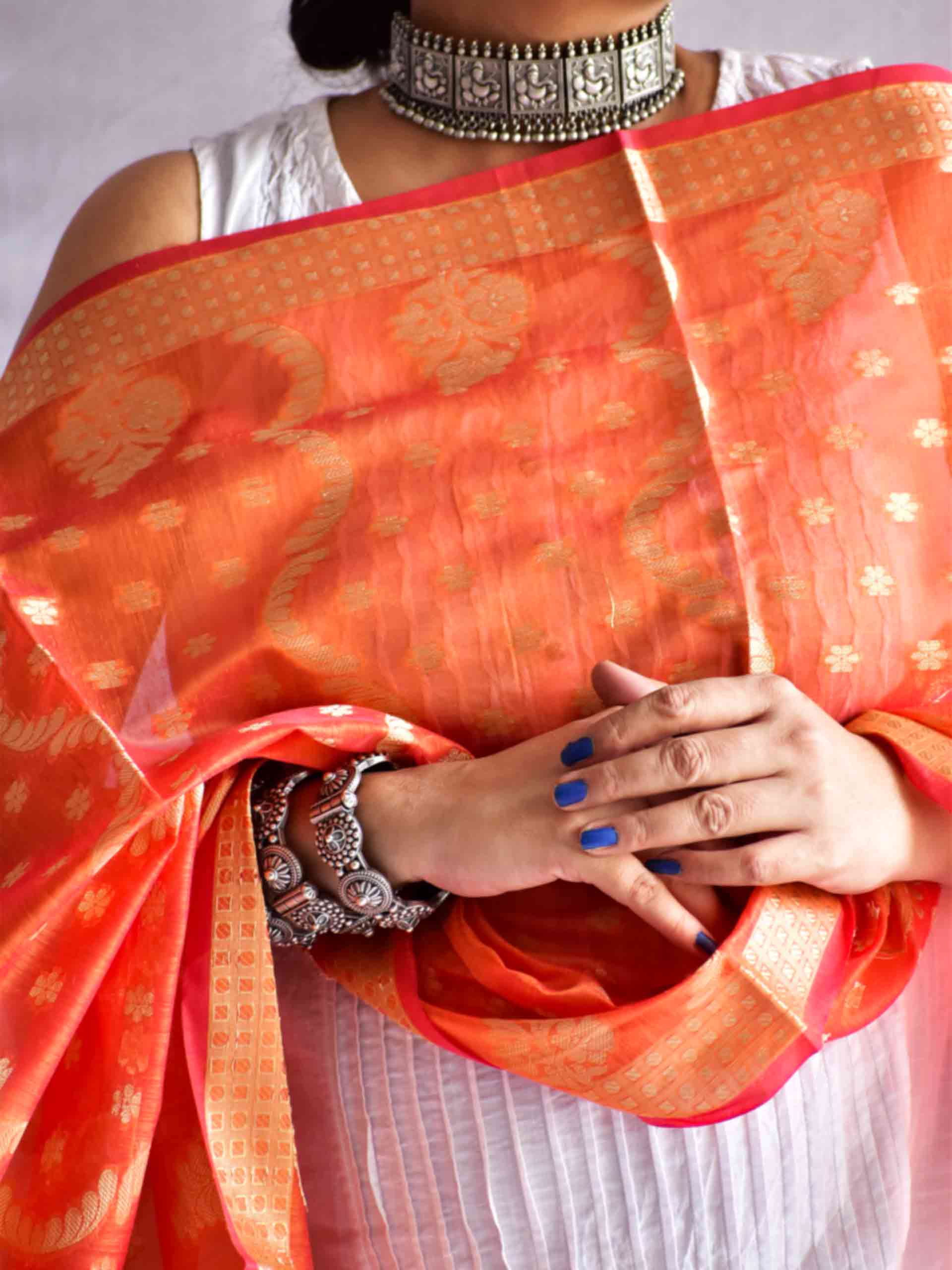 Narang - Brocade cotton silk Dupatta