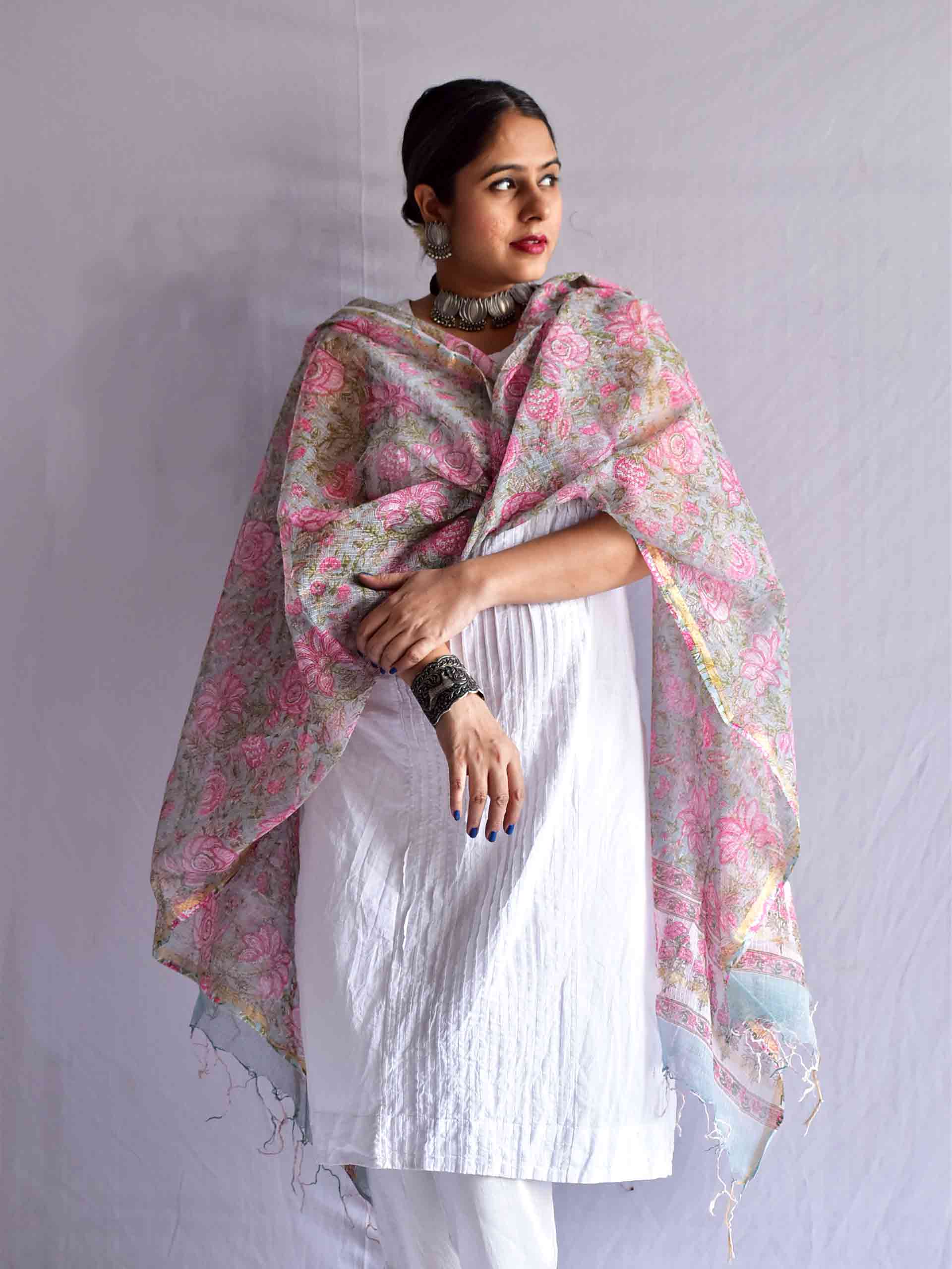 Rubaai - Kota Doria Dupatta