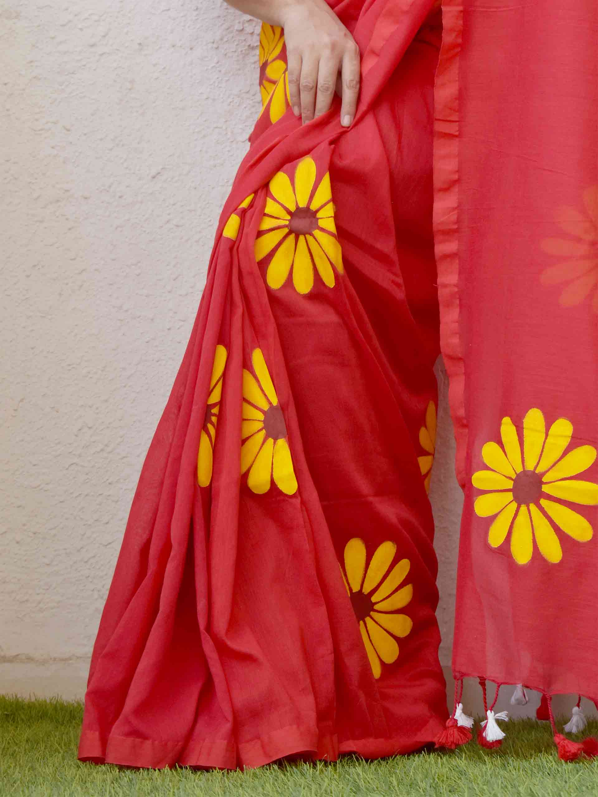 Buy handpainted saree Online