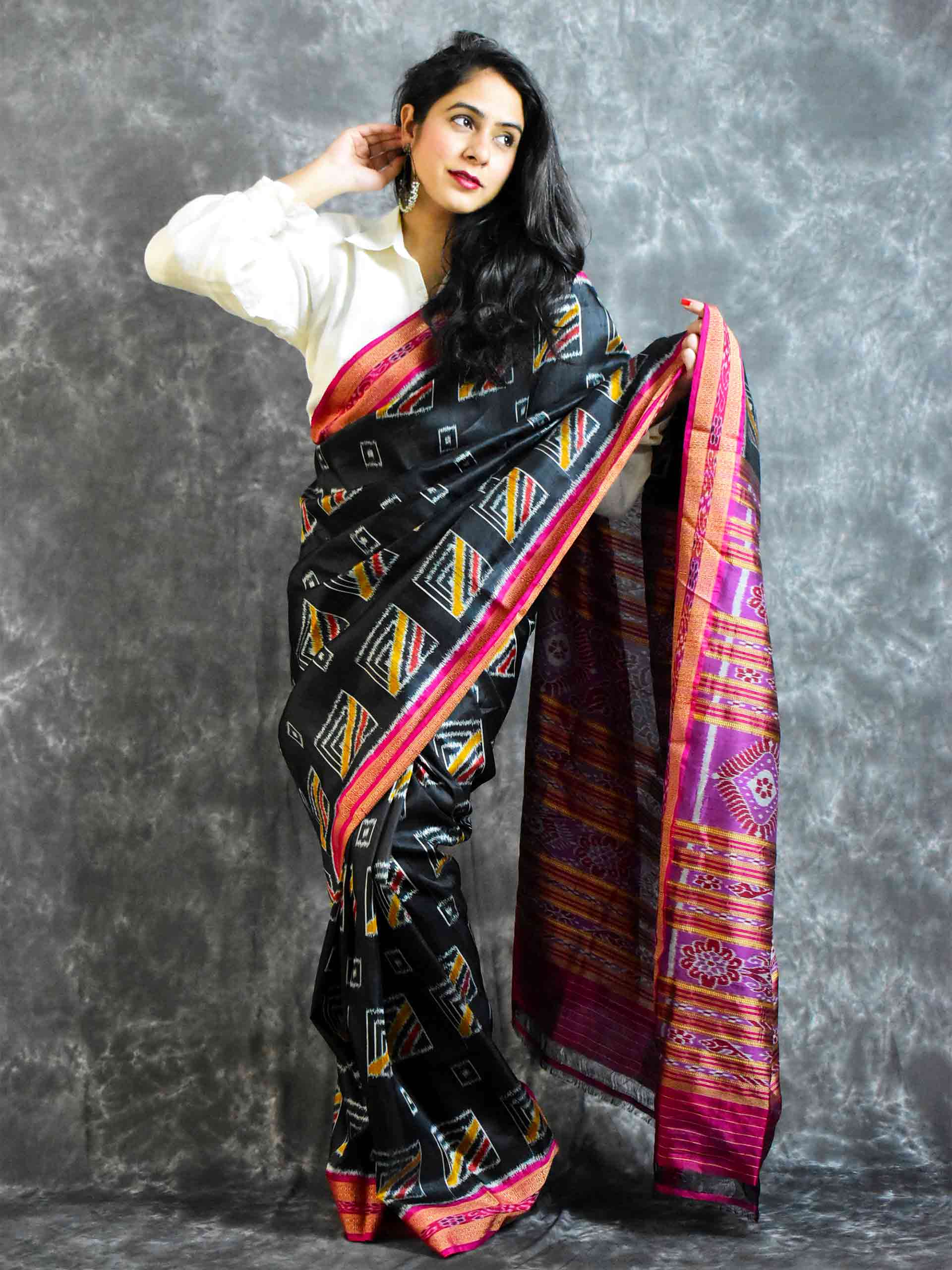 Ikkat Silk Saree Online