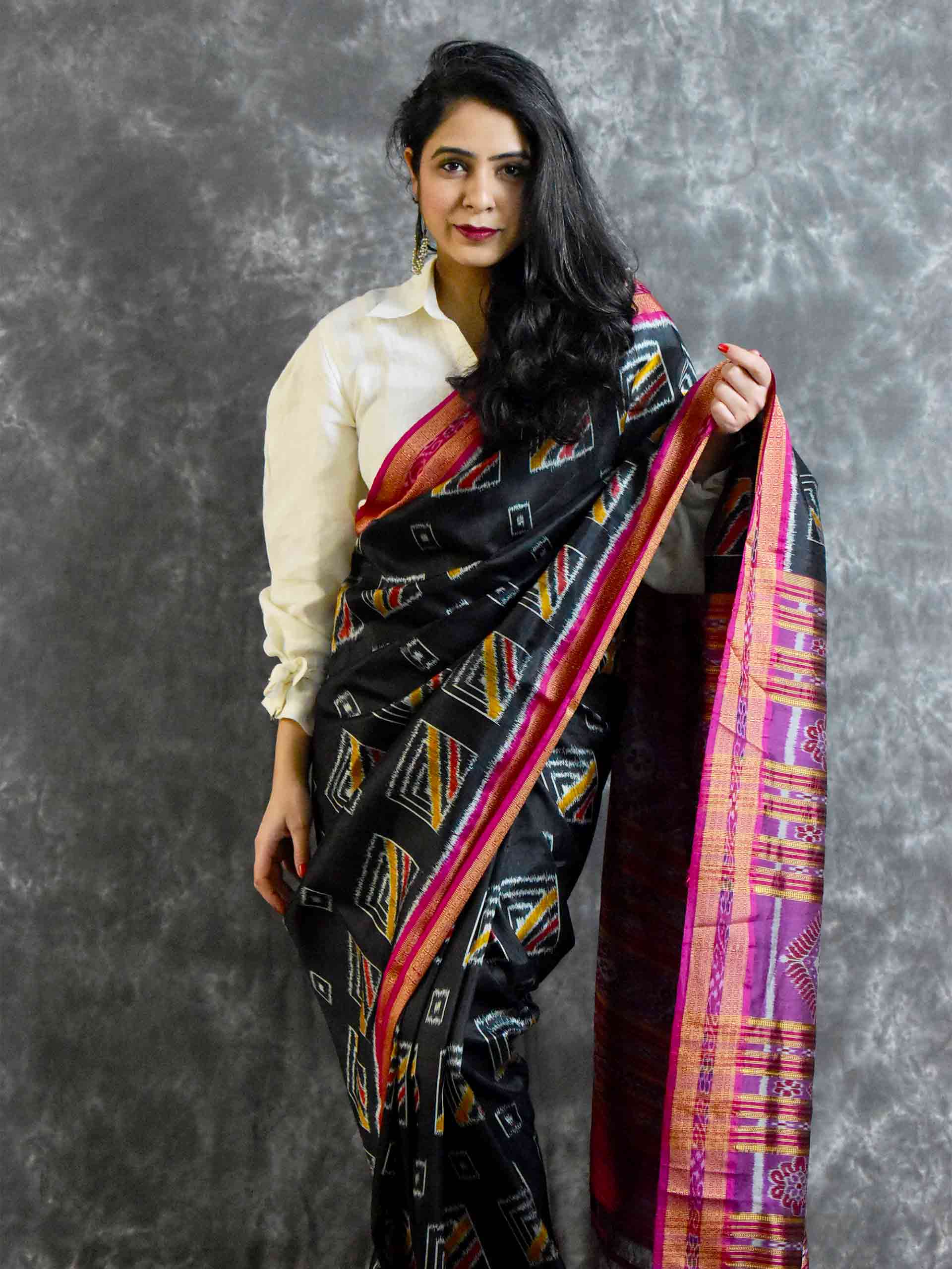 Ikkat Silk Saree Online