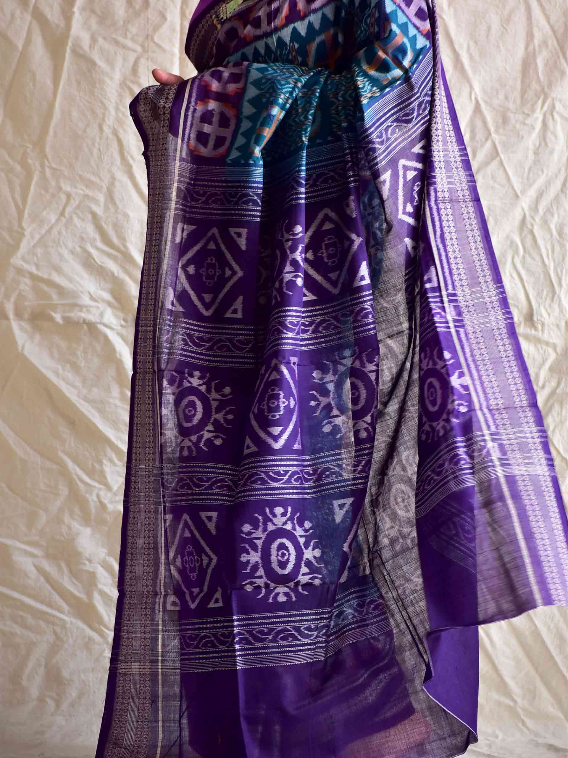 Handwoven ikat saree