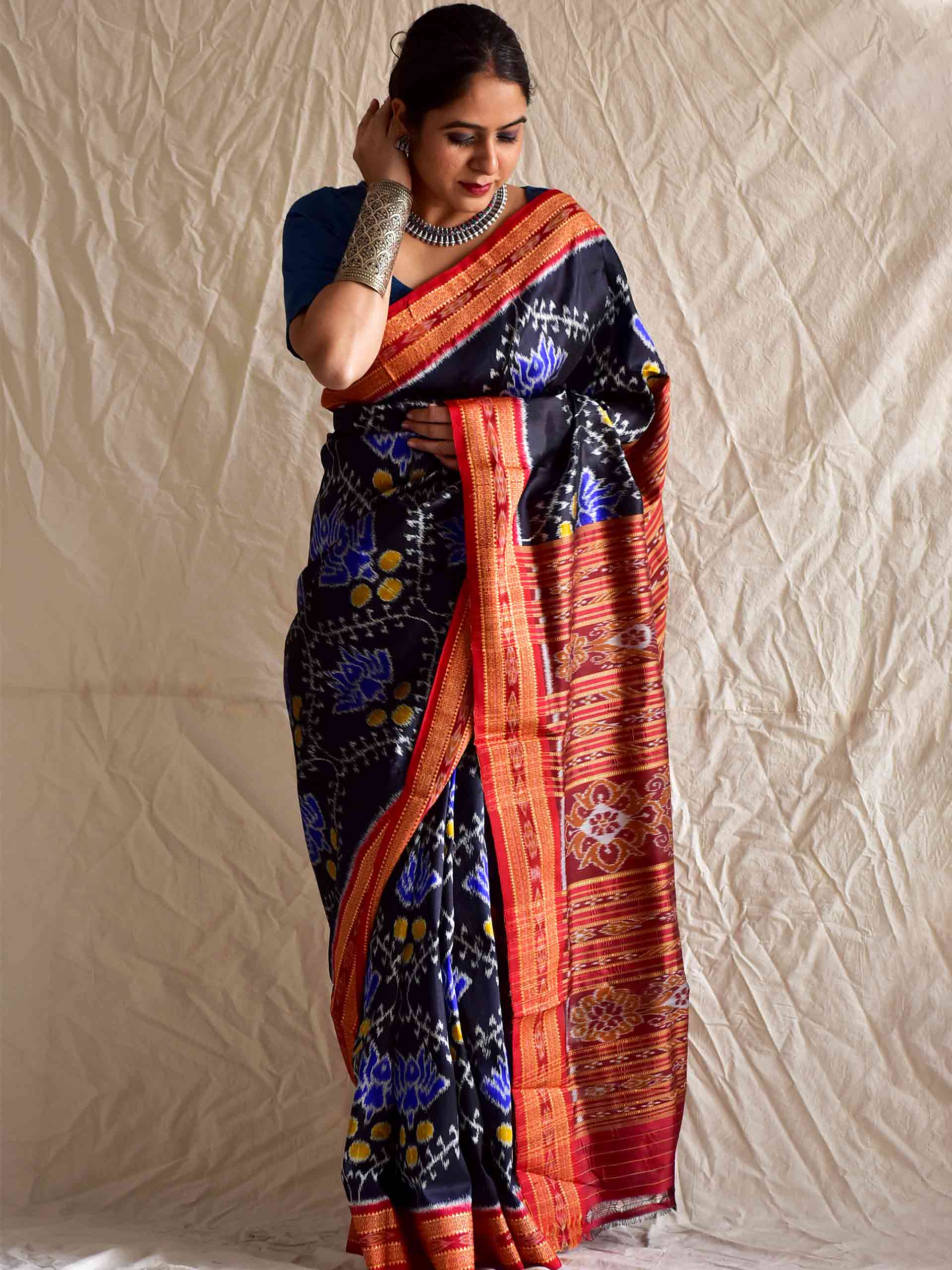 karm - Handwoven ikat saree