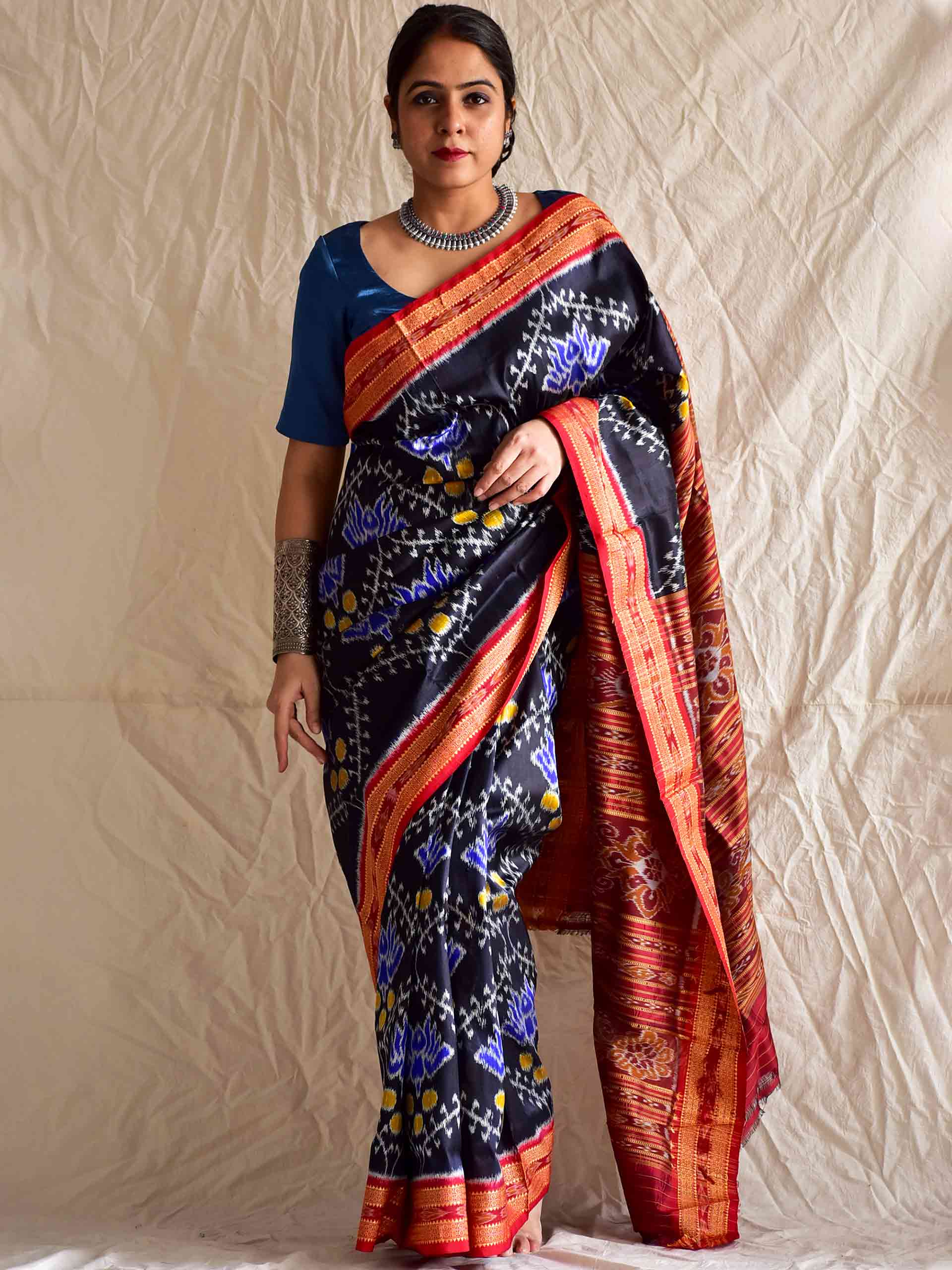 karm - Handwoven ikat saree
