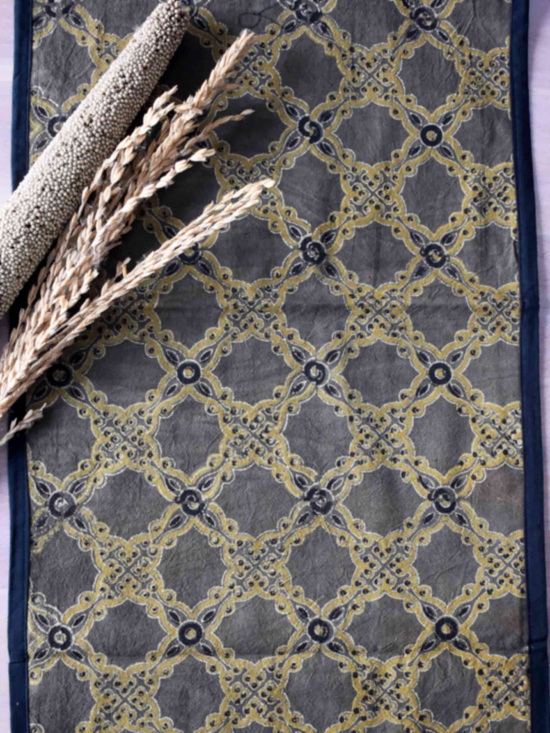 Olives Buy Ajrakh Table Runner Online Buy Table Runner Online