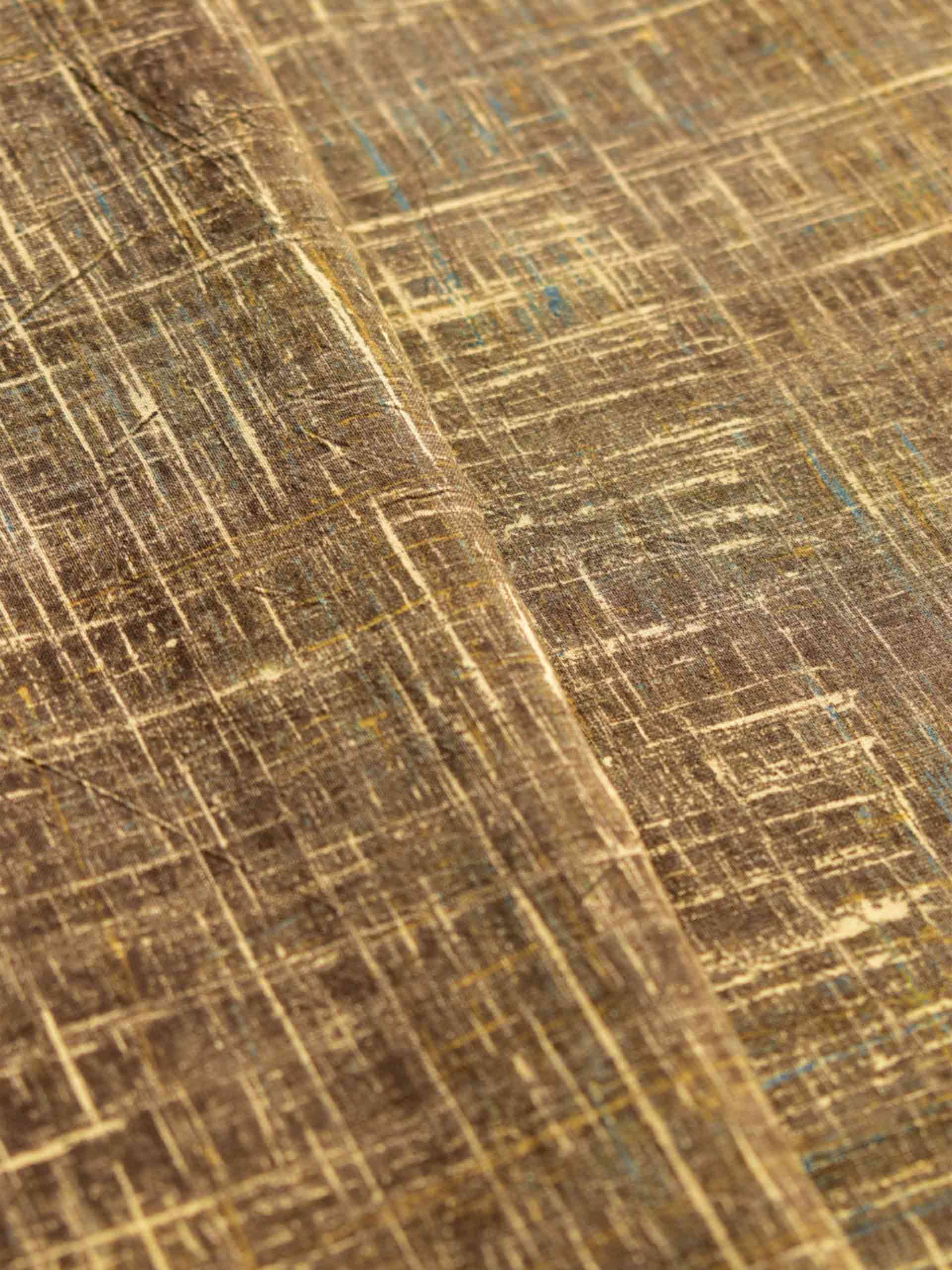 Dust - Ajrakh Hand block printed Cotton fabric 390 per meter