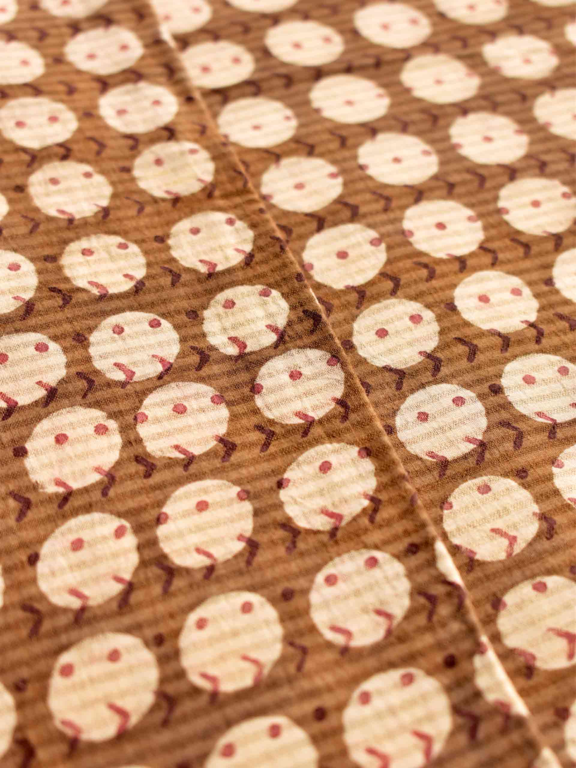 Glare - Hand block printed Cotton fabric 280 per meter