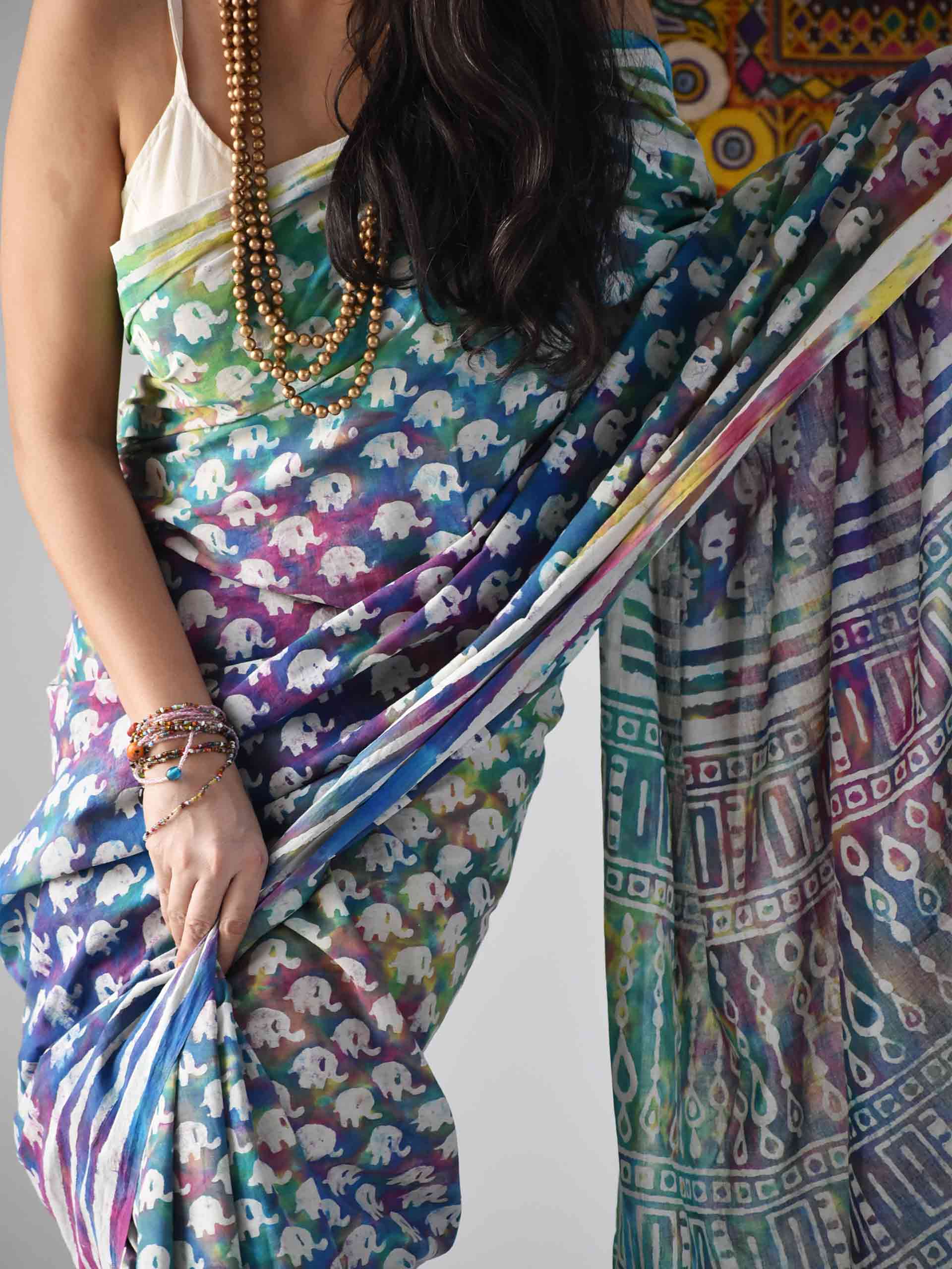 Buy Designer Mul Cotton Sarees Online