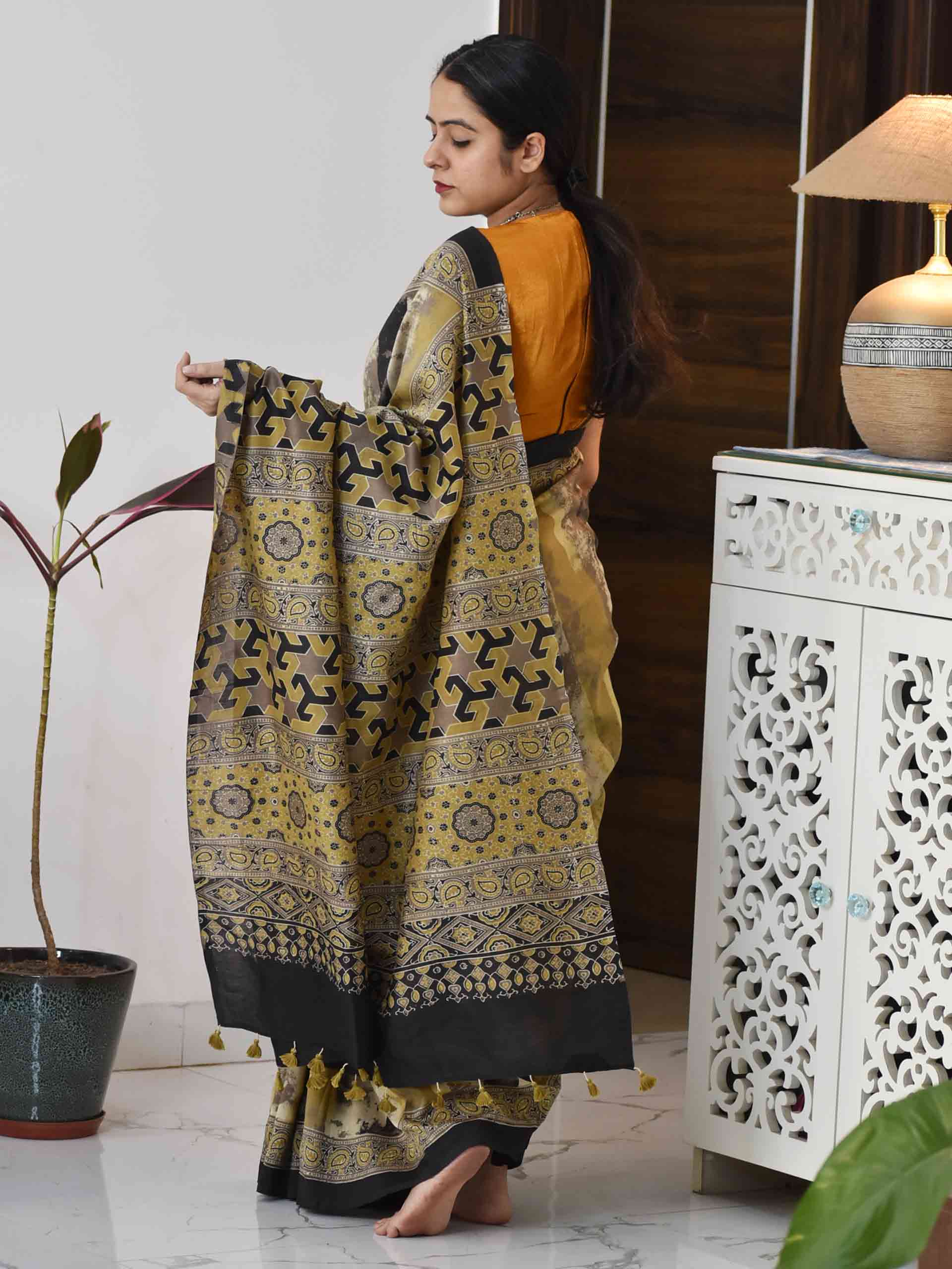 chanderi silk saree