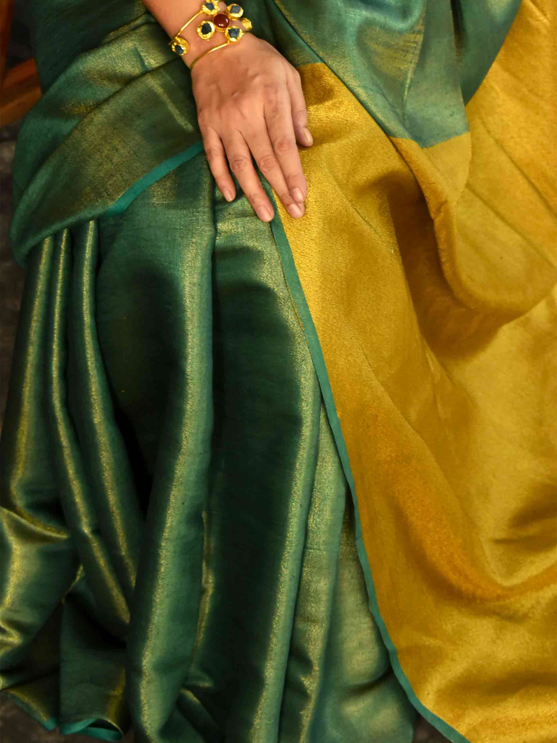 Palak - Linen Tissue Saree