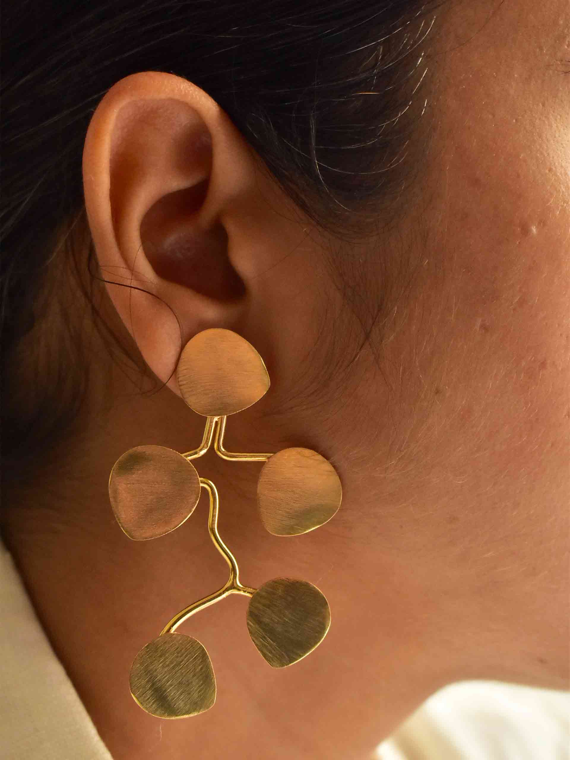 Hip - gold plated earrings