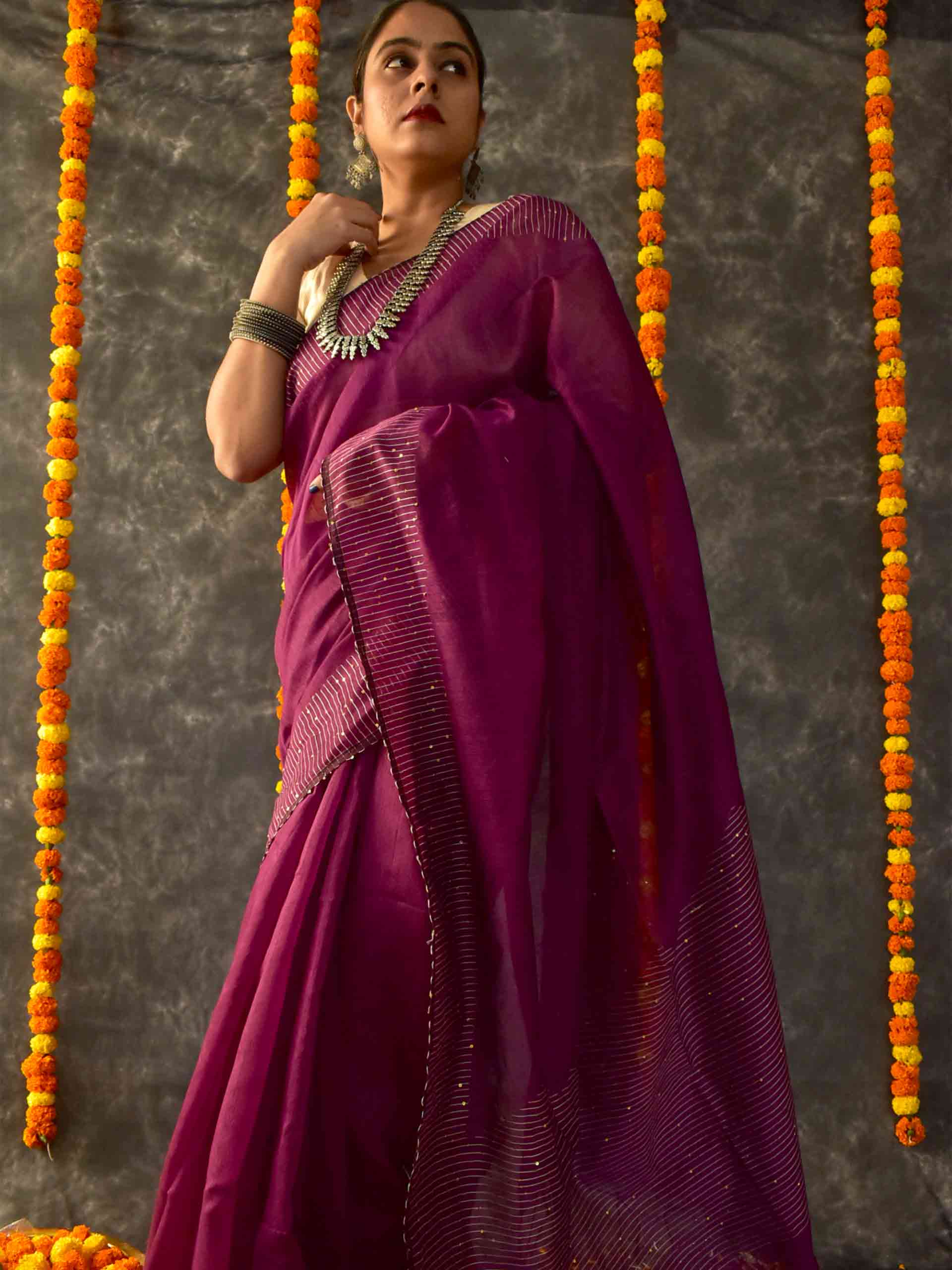 Sequin Saree