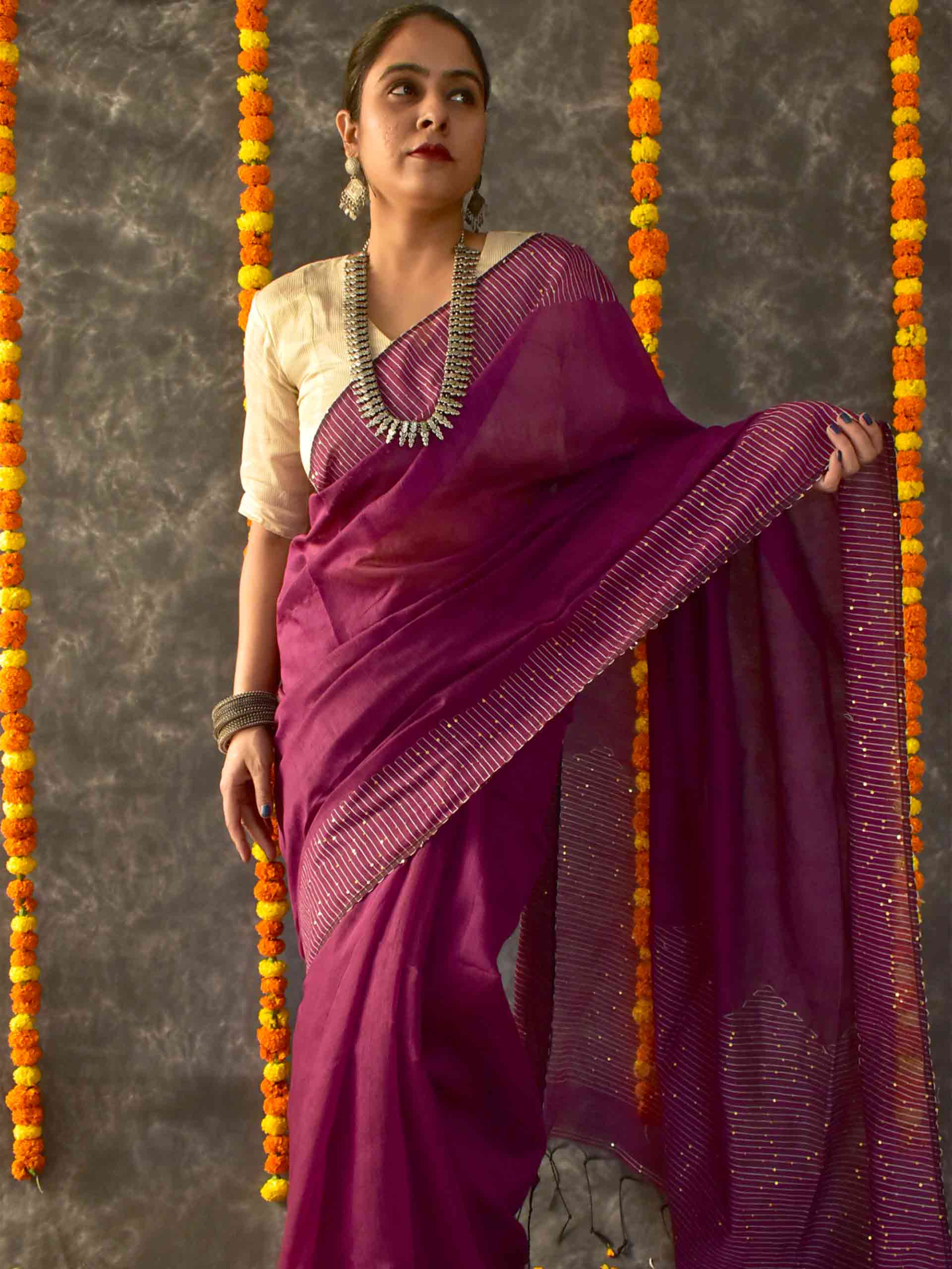 Sequin Saree