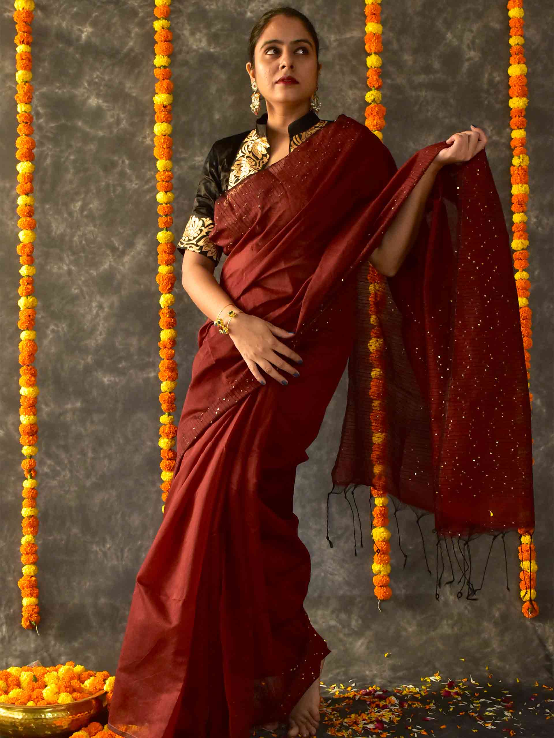 Sequin Saree
