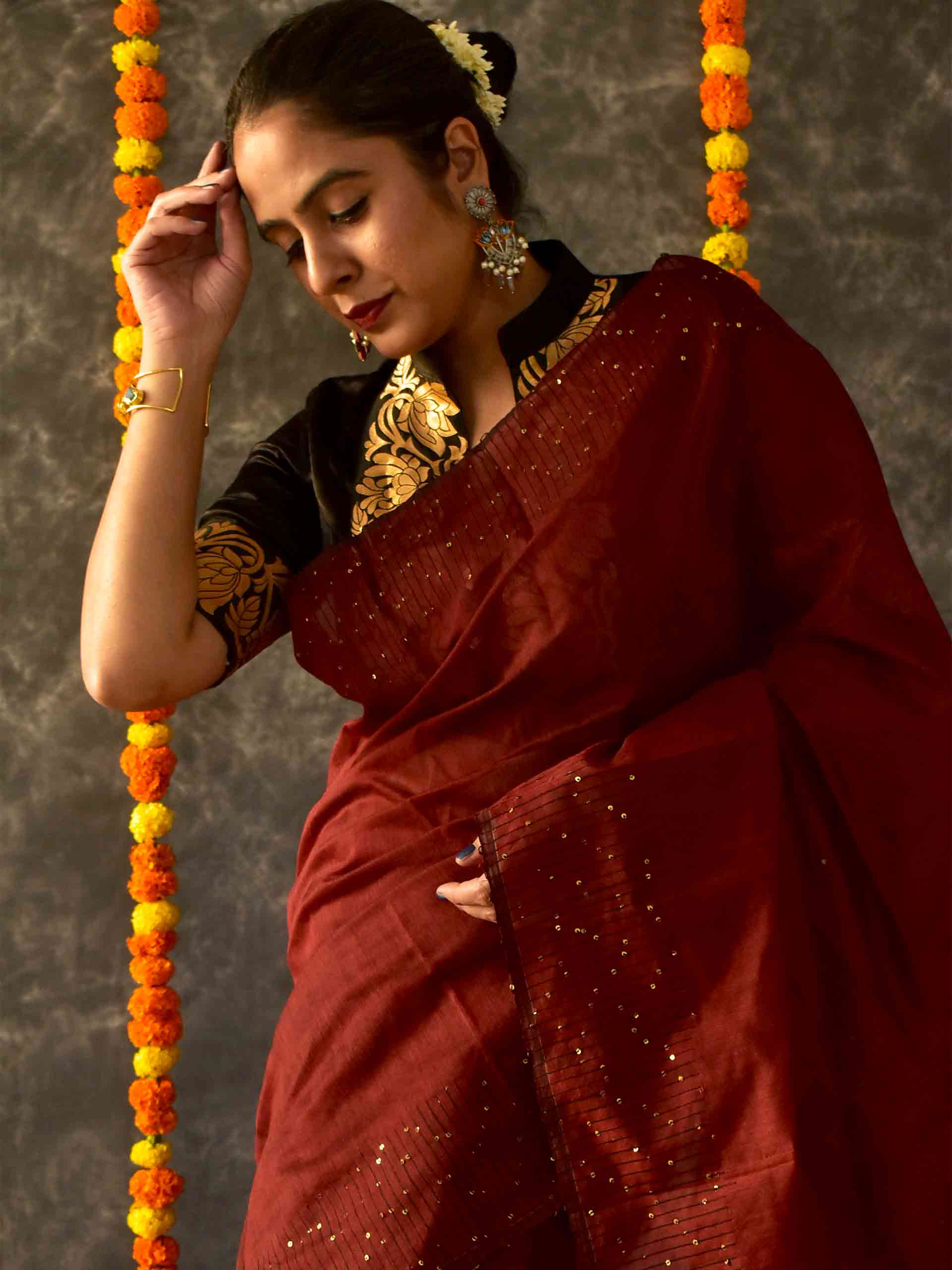 Sequin Saree
