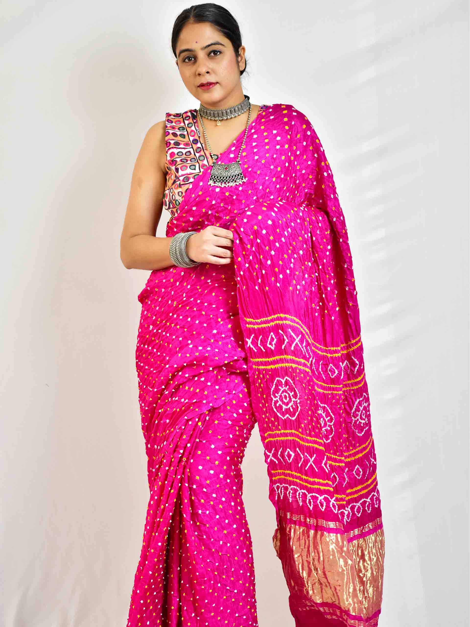 Gumaan - Rai Bandhej zari pallu Gajji Silk Saree