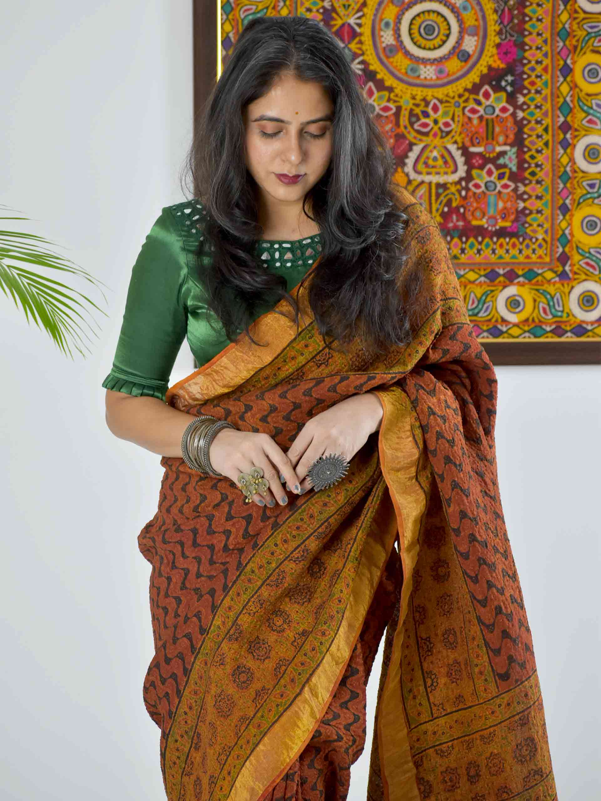 Handloom Linen Silk Saree