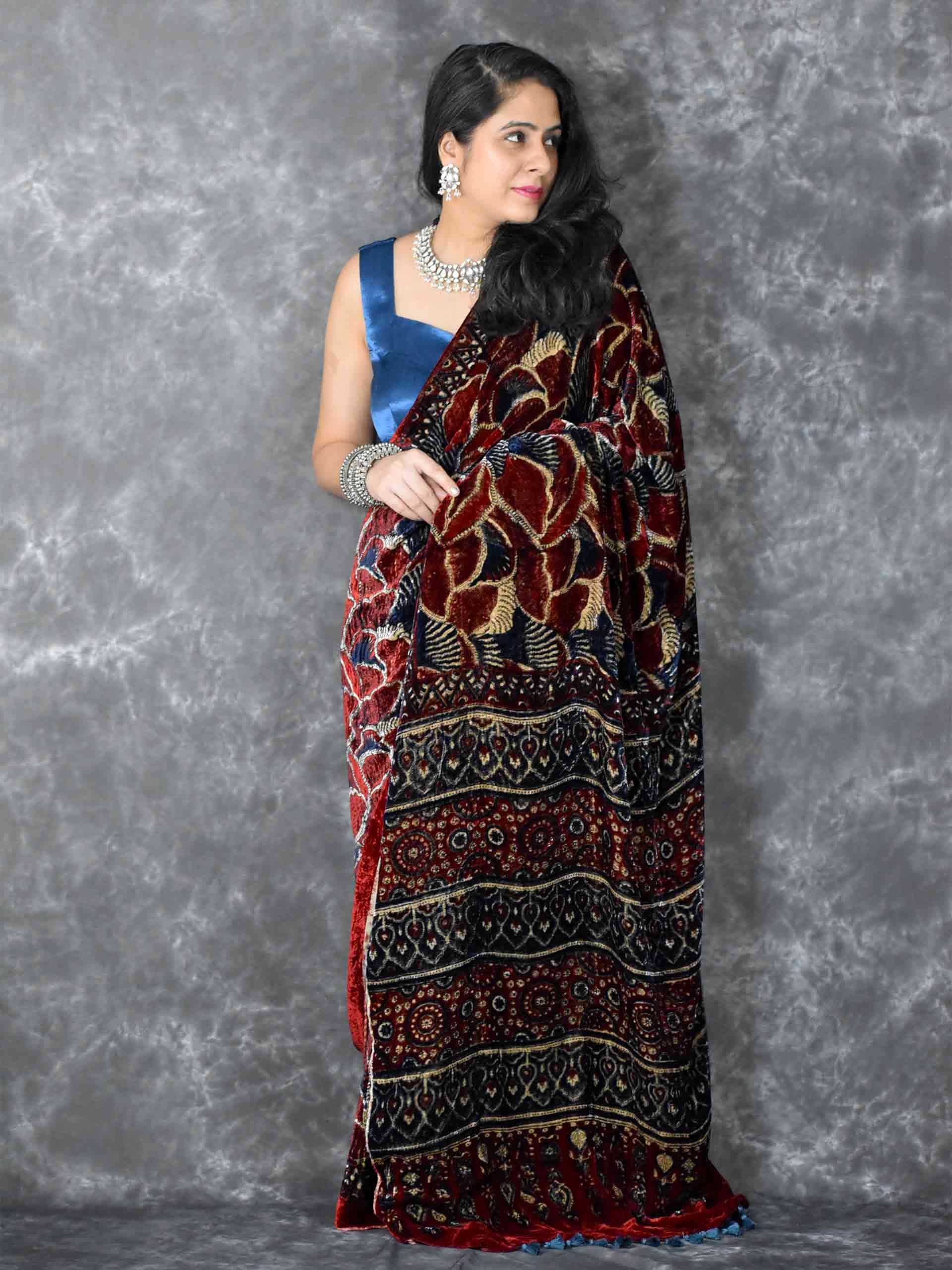 Buy Velvet Saree for Women