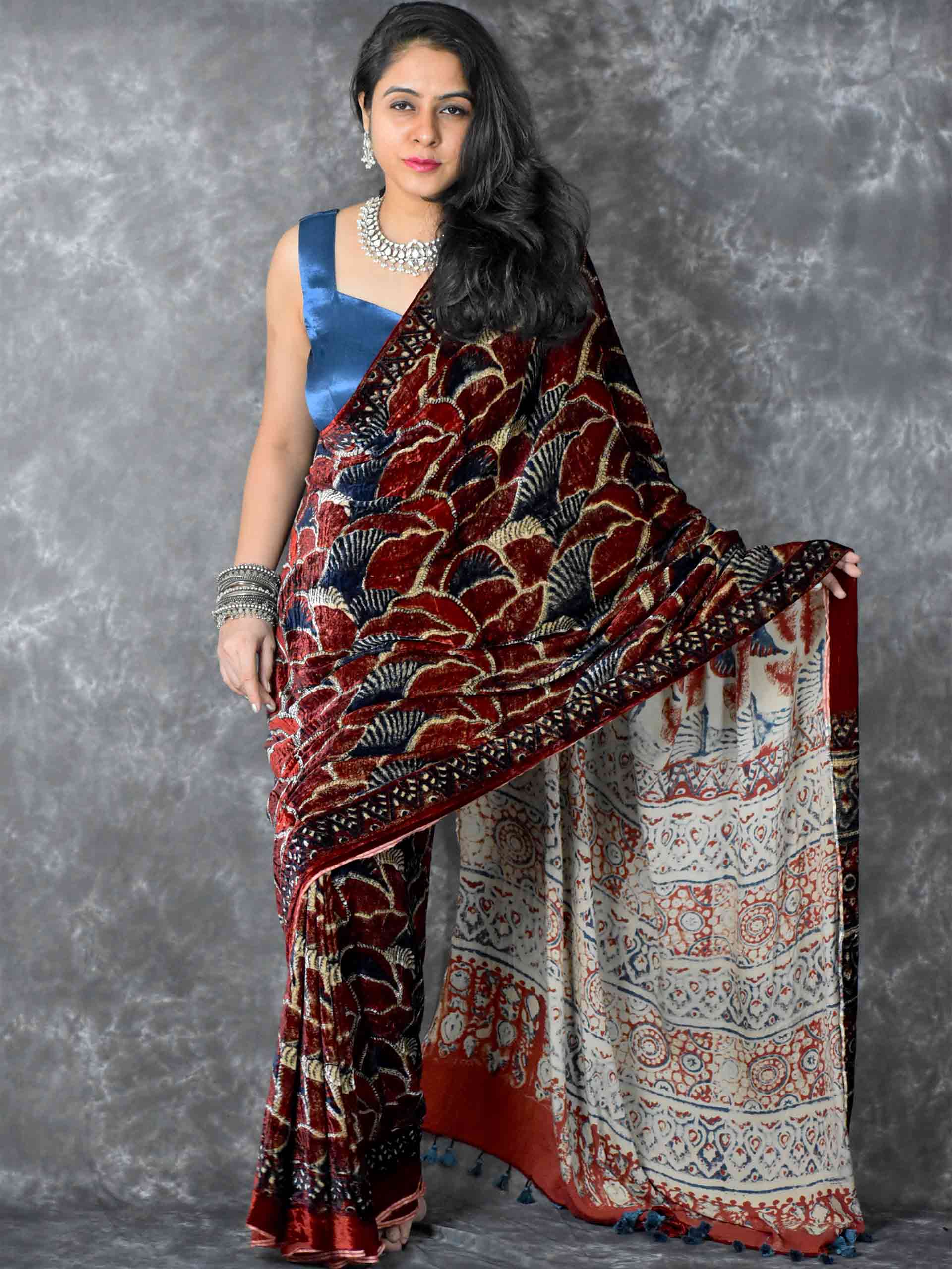 Buy Velvet Saree for Women