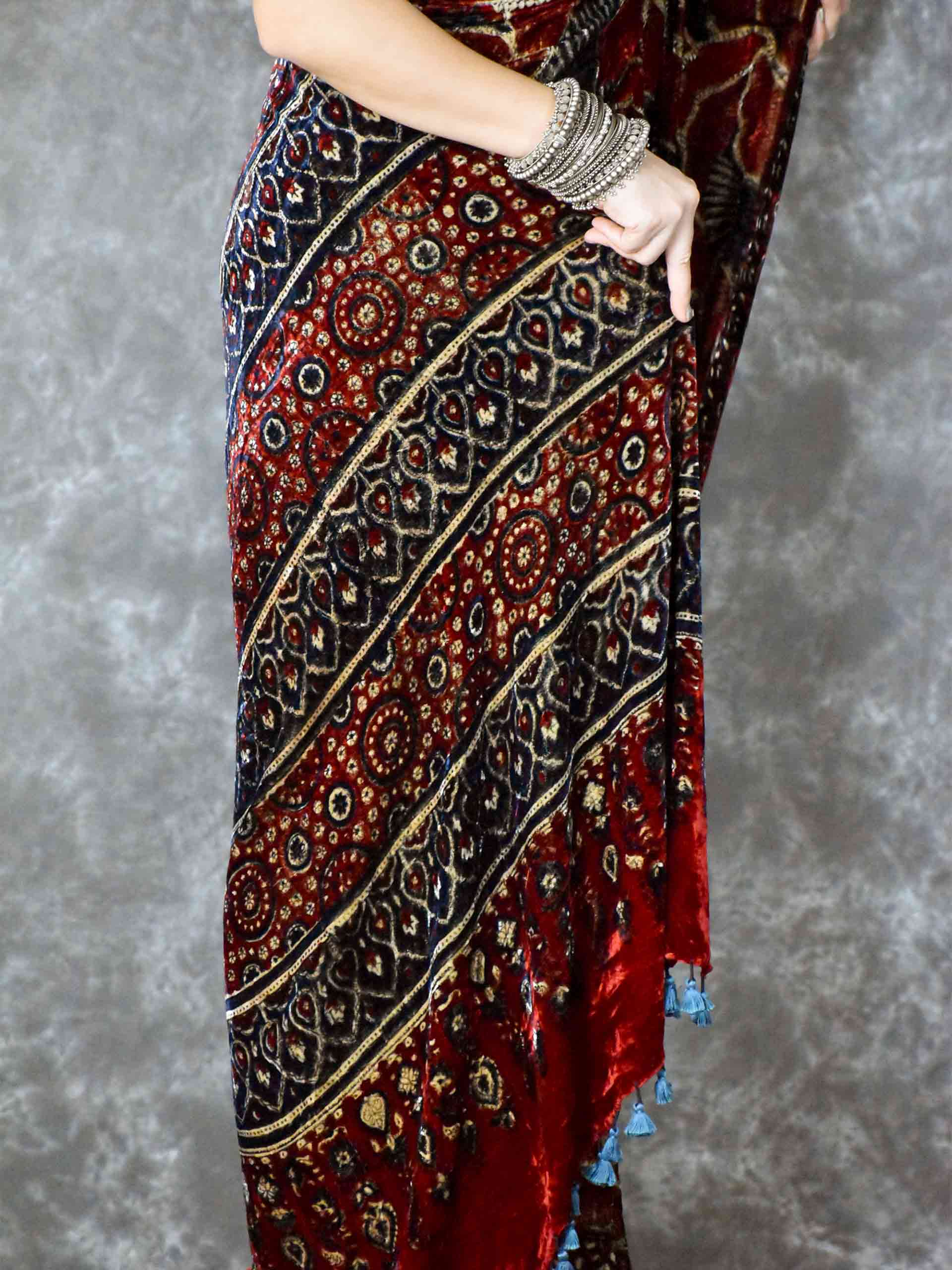 Buy Velvet Saree for Women