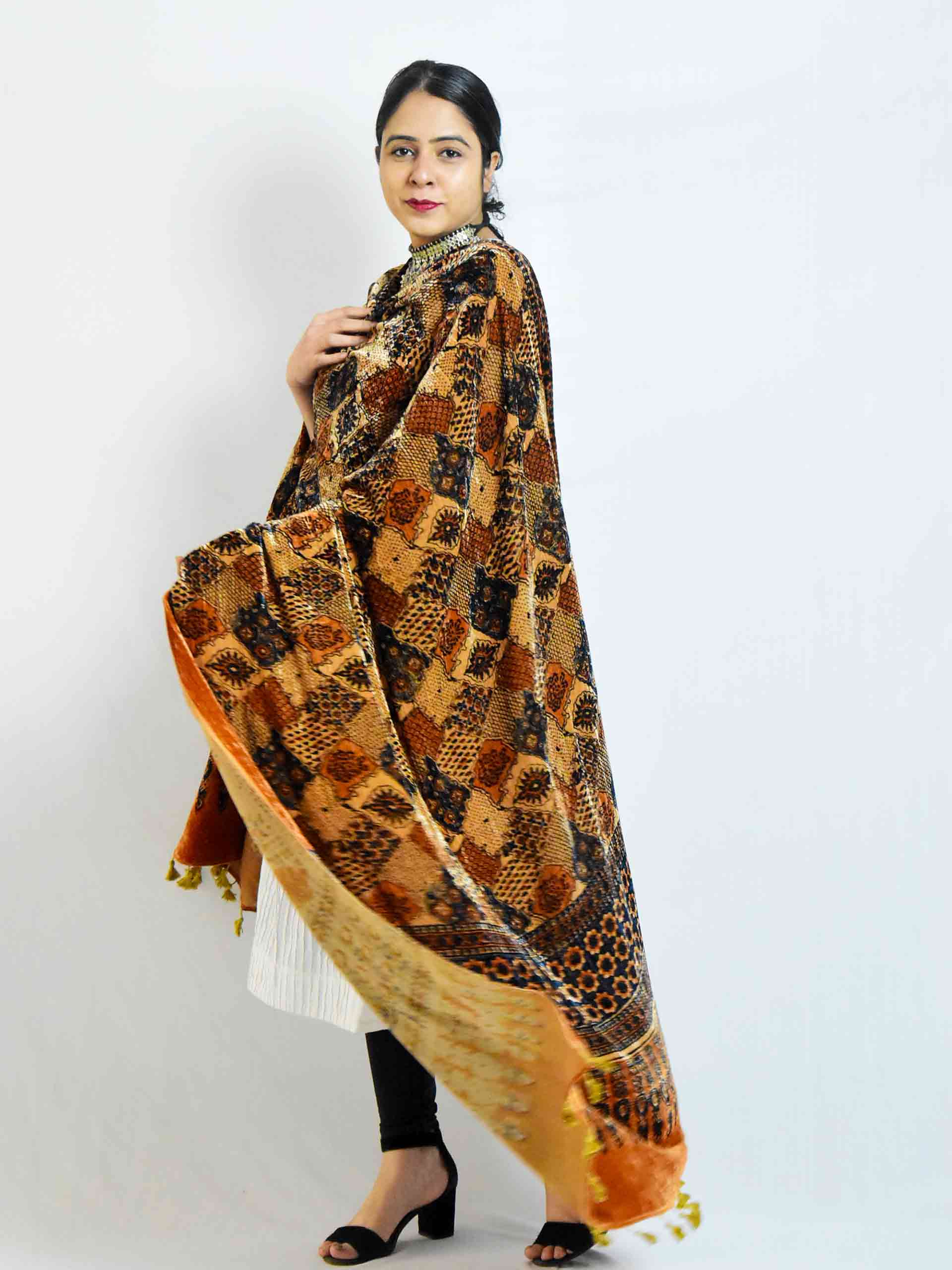 Buy Ajrakh Silk Dupatta Online