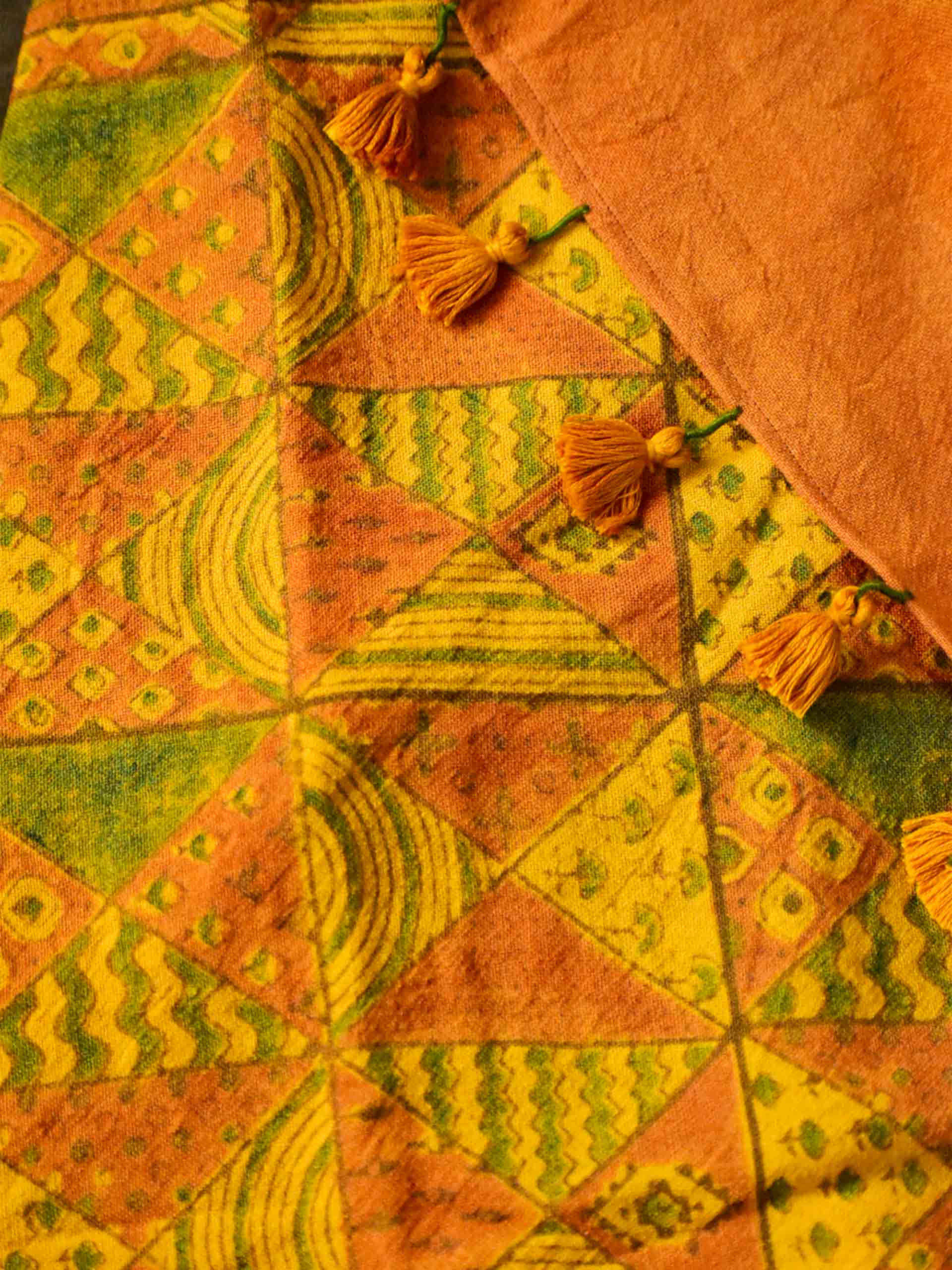 Buy Ajrakh Handloom Merino Wool Stole Online