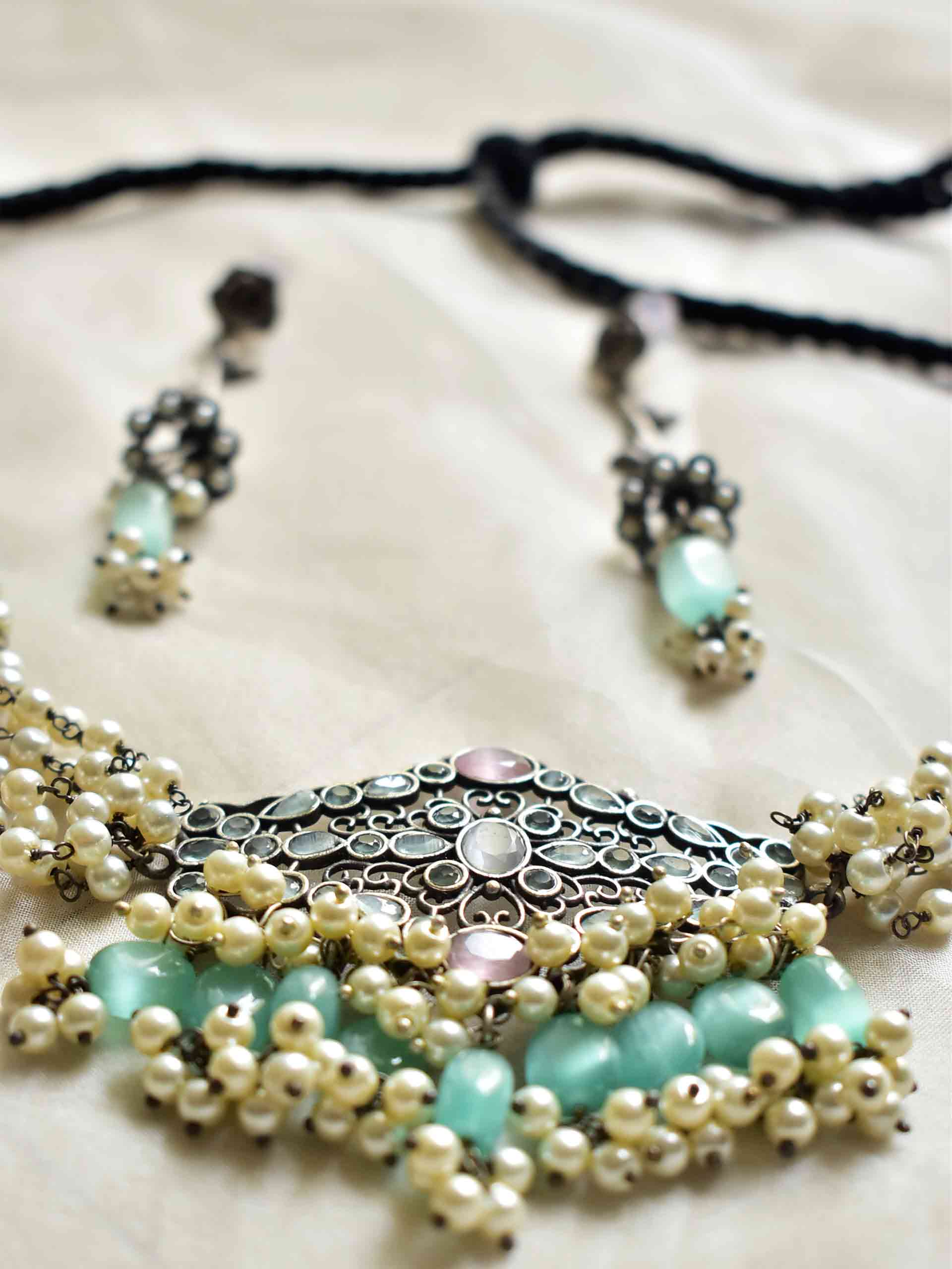 Pastels Mughal - choker set
