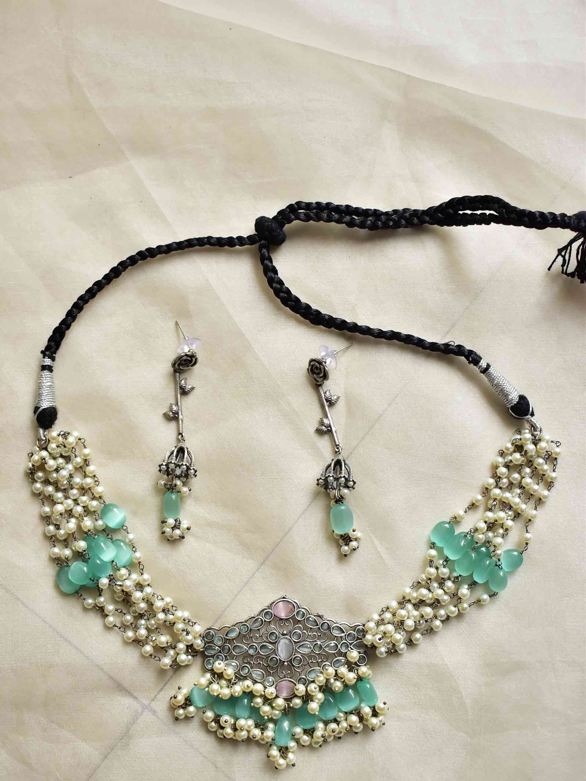 Pastels Mughal - choker set