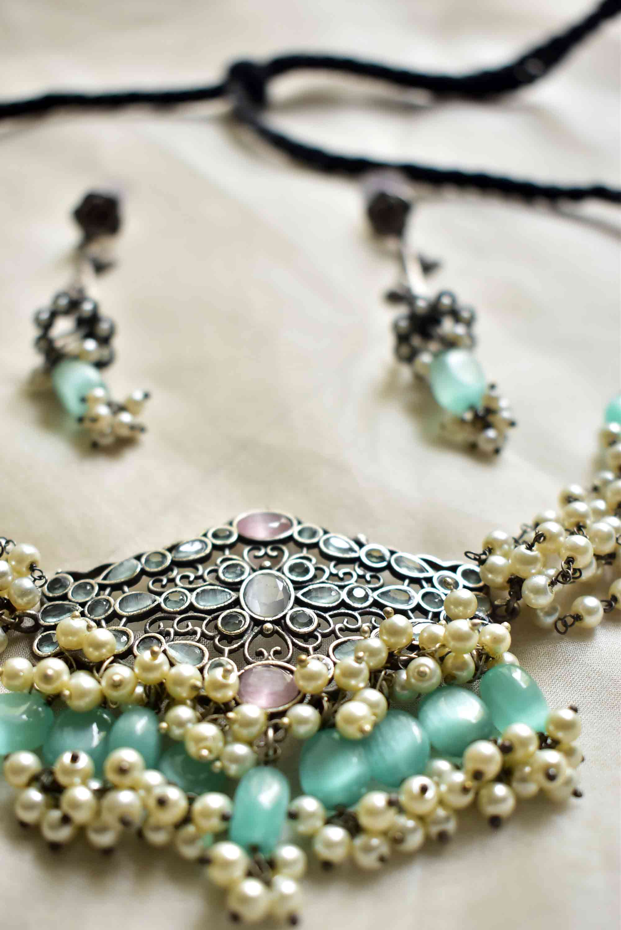 Pastels Mughal - choker set