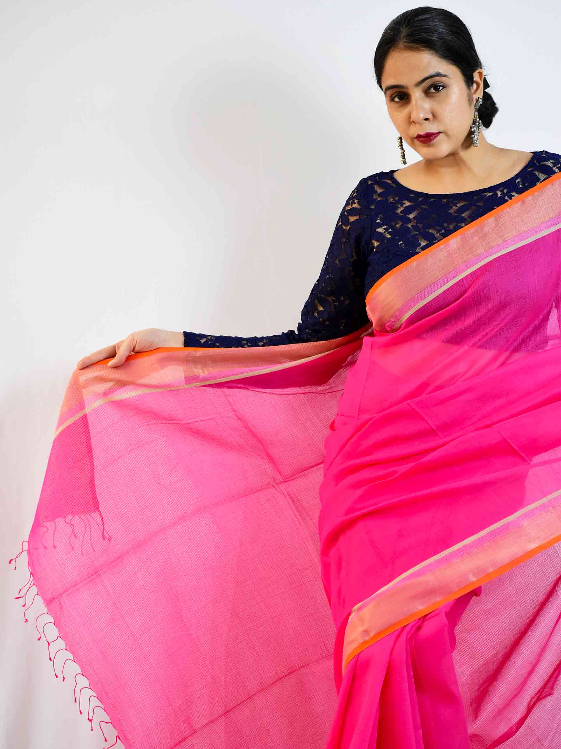Buy Bengal handloom Zari Kota saree