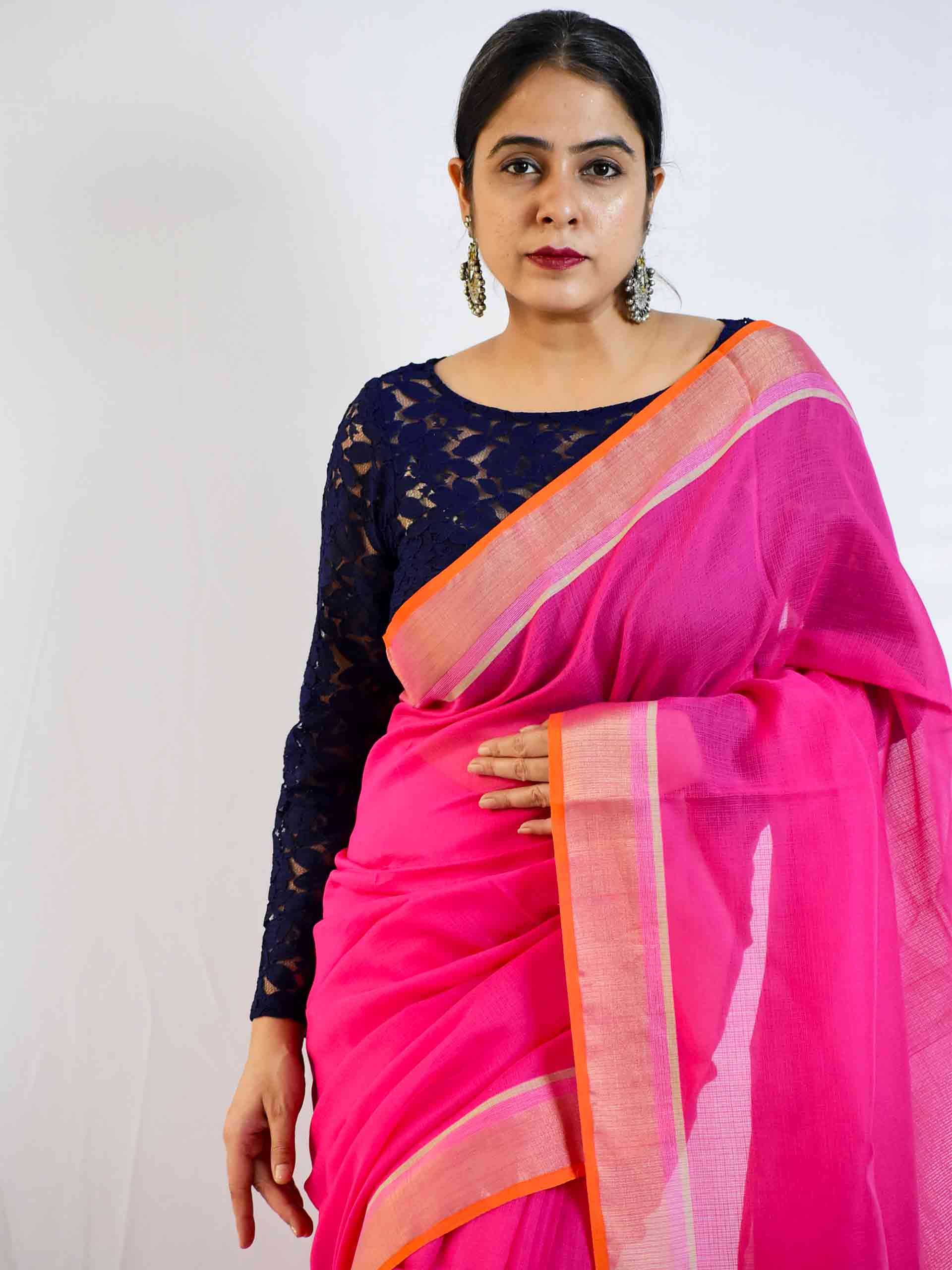 Buy Bengal handloom Zari Kota saree