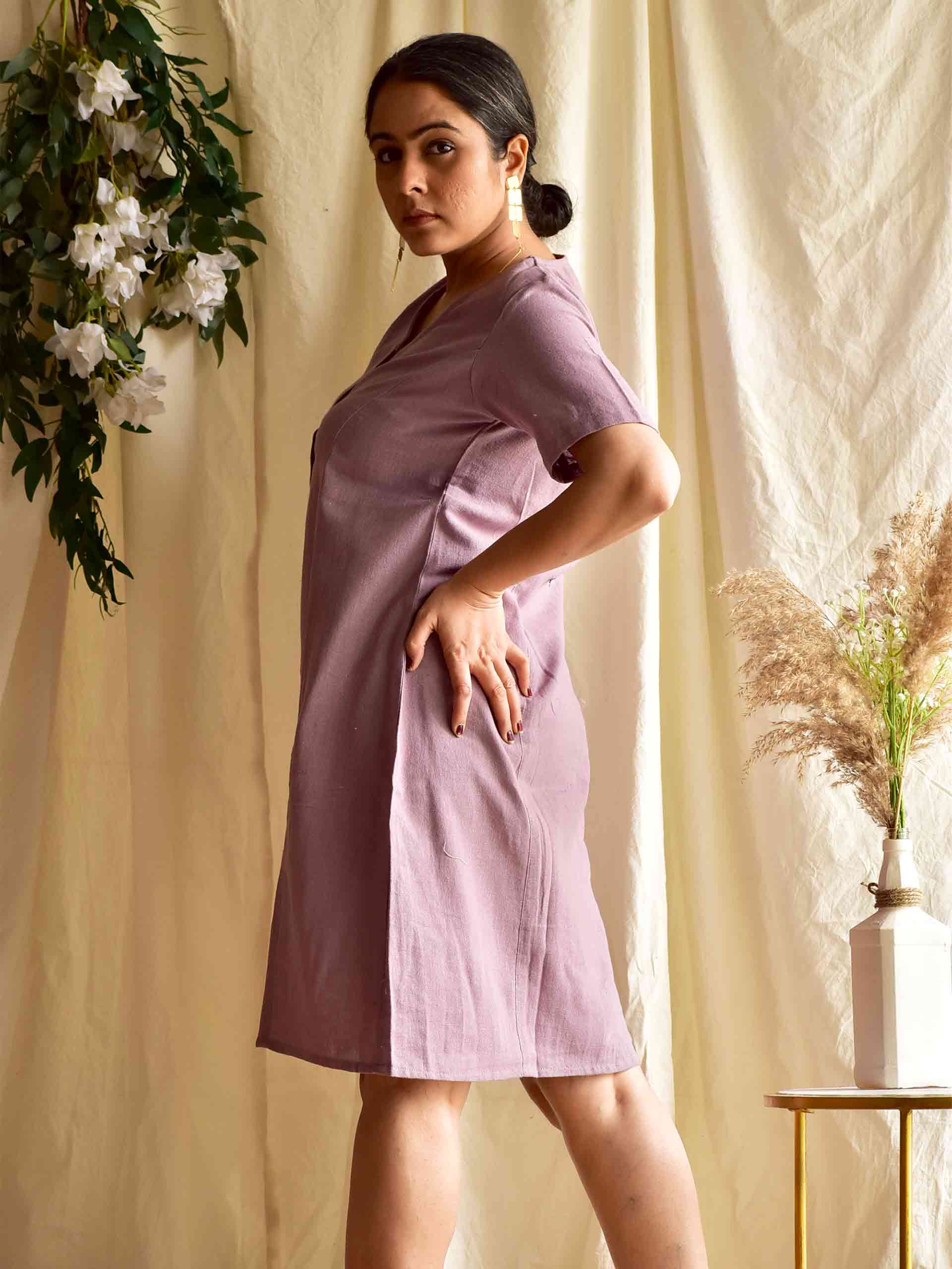 latina - Front open short dress