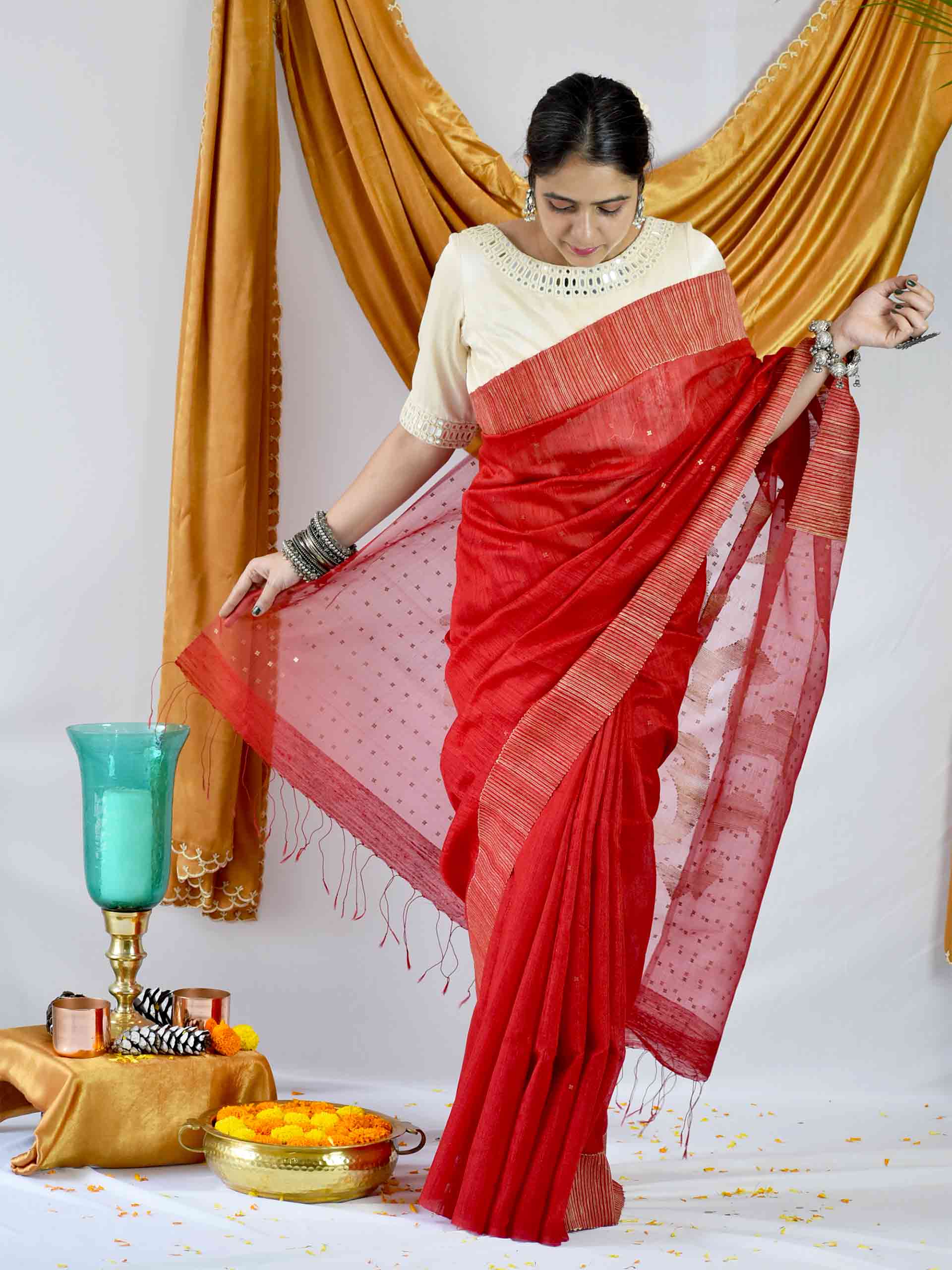 Buy Matka Silk saree Online