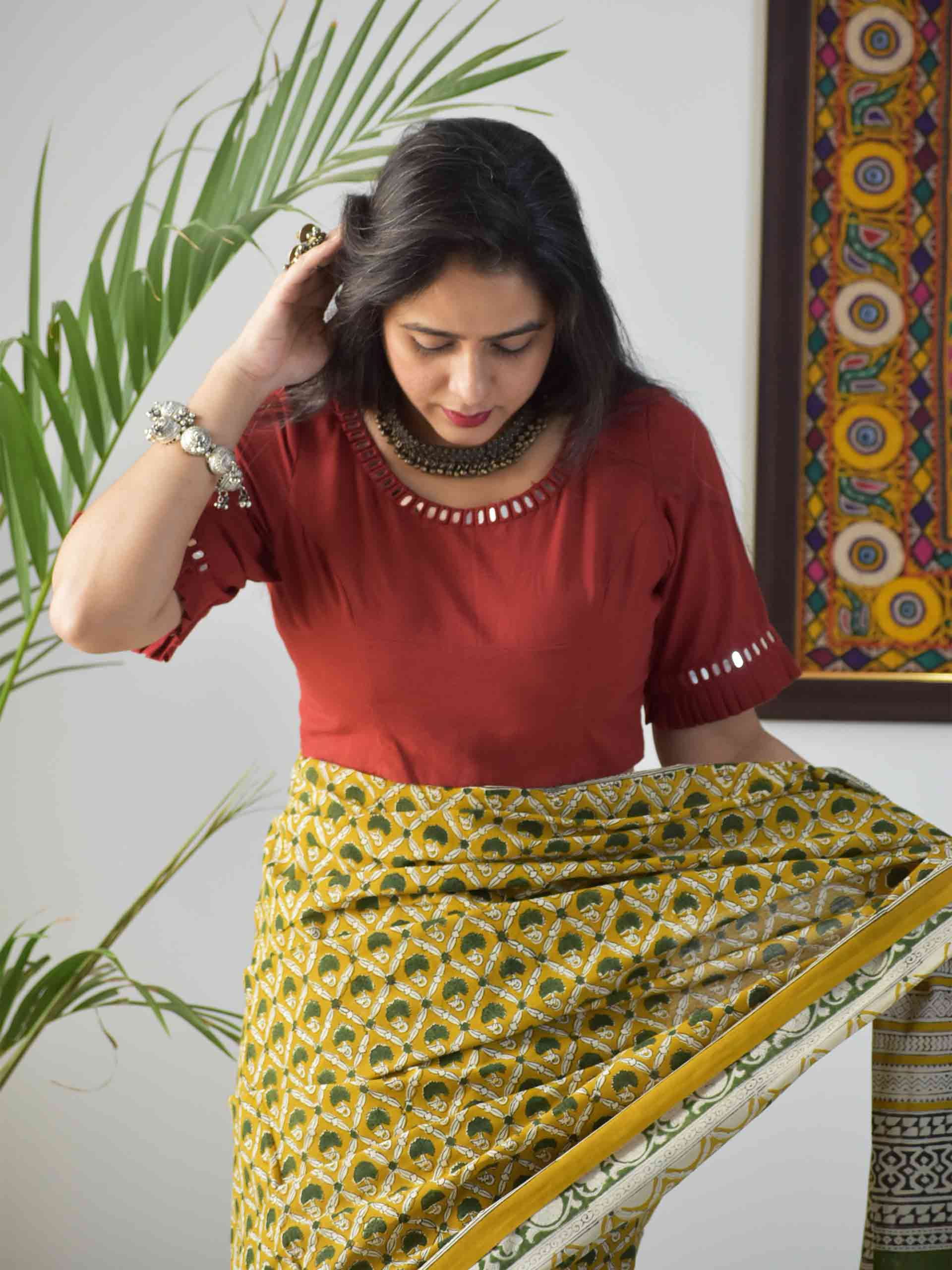 mirror work blouses