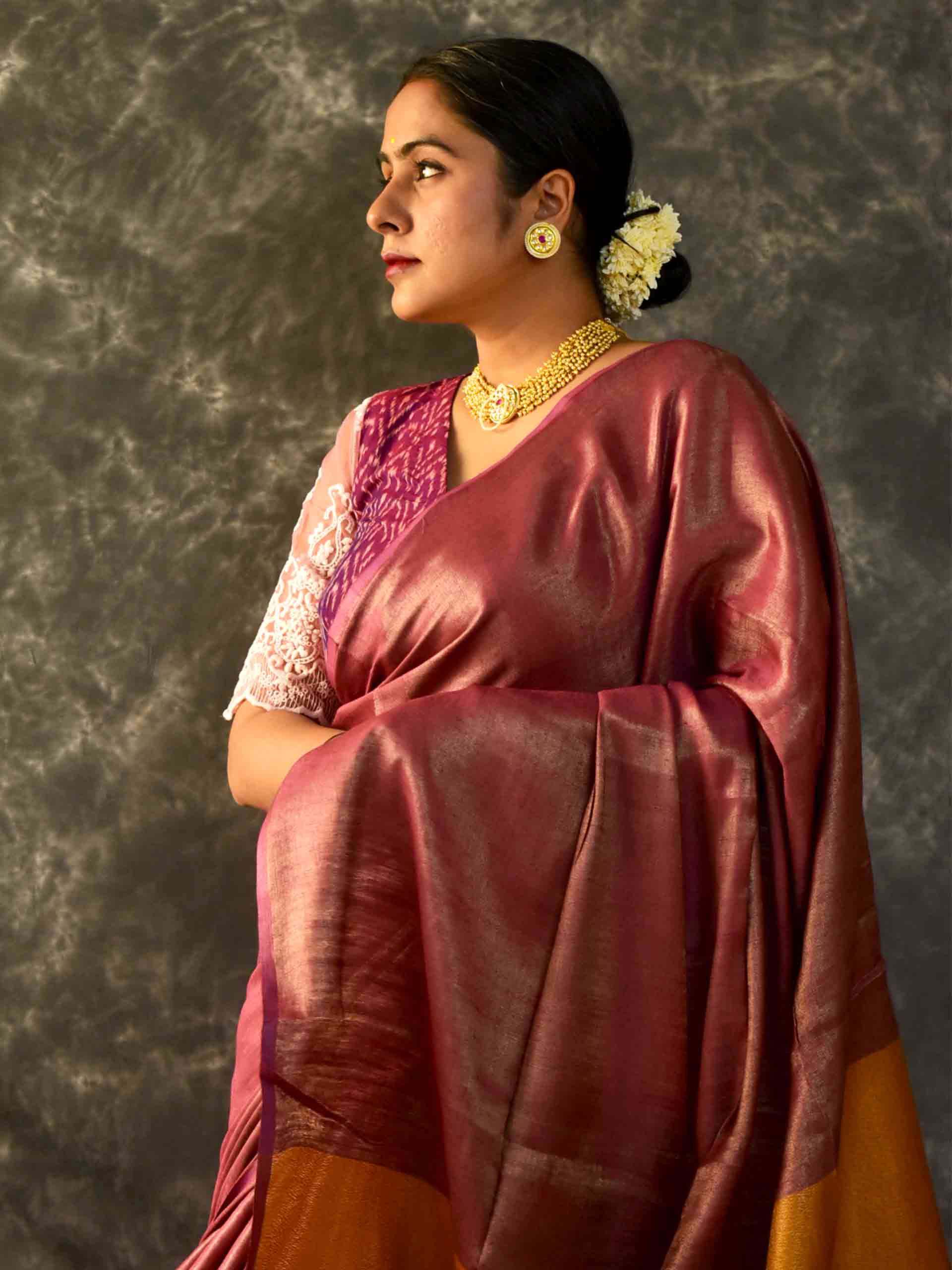 Kamal - Linen Tissue Saree
