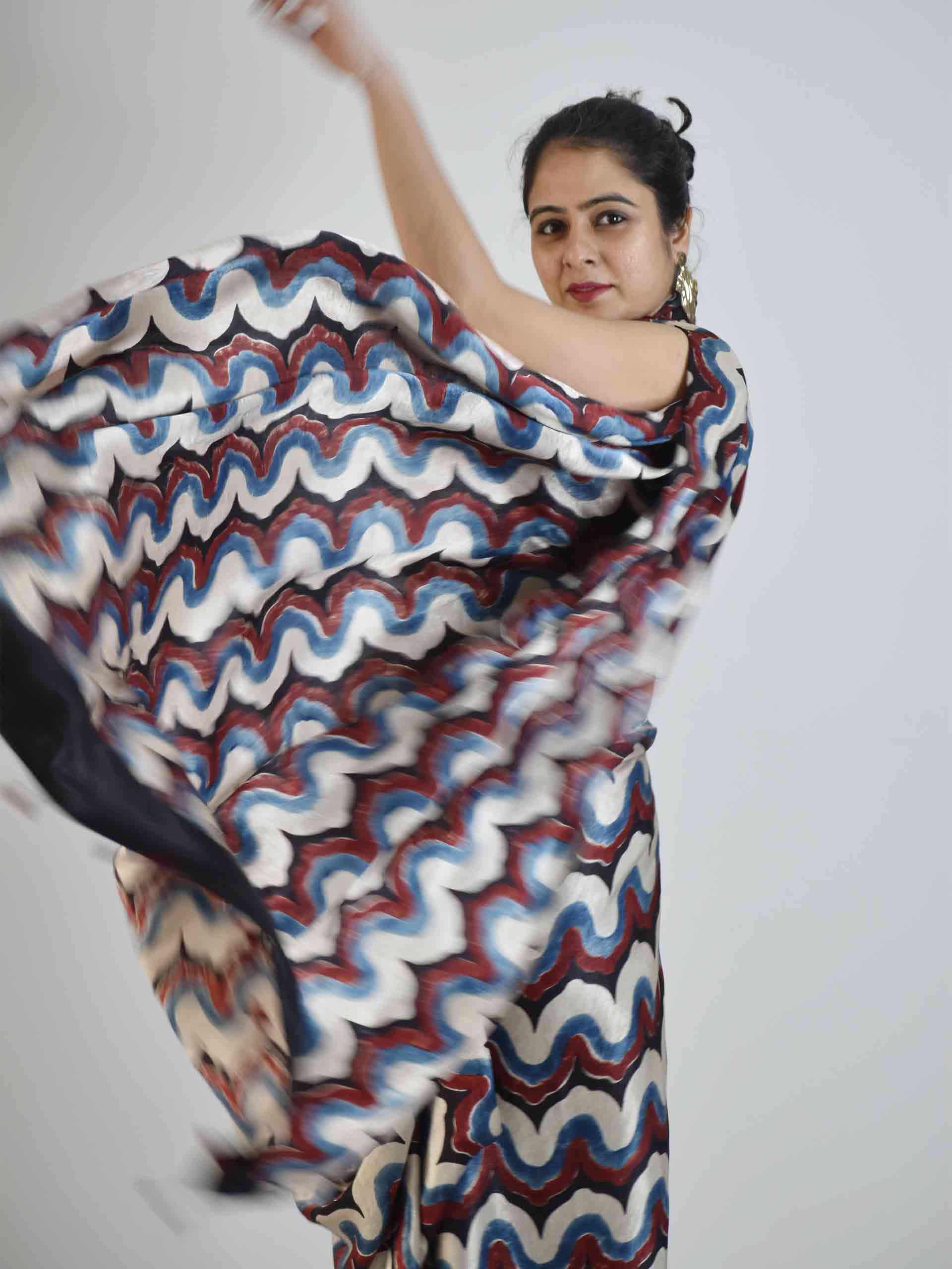 white mashru silk saree